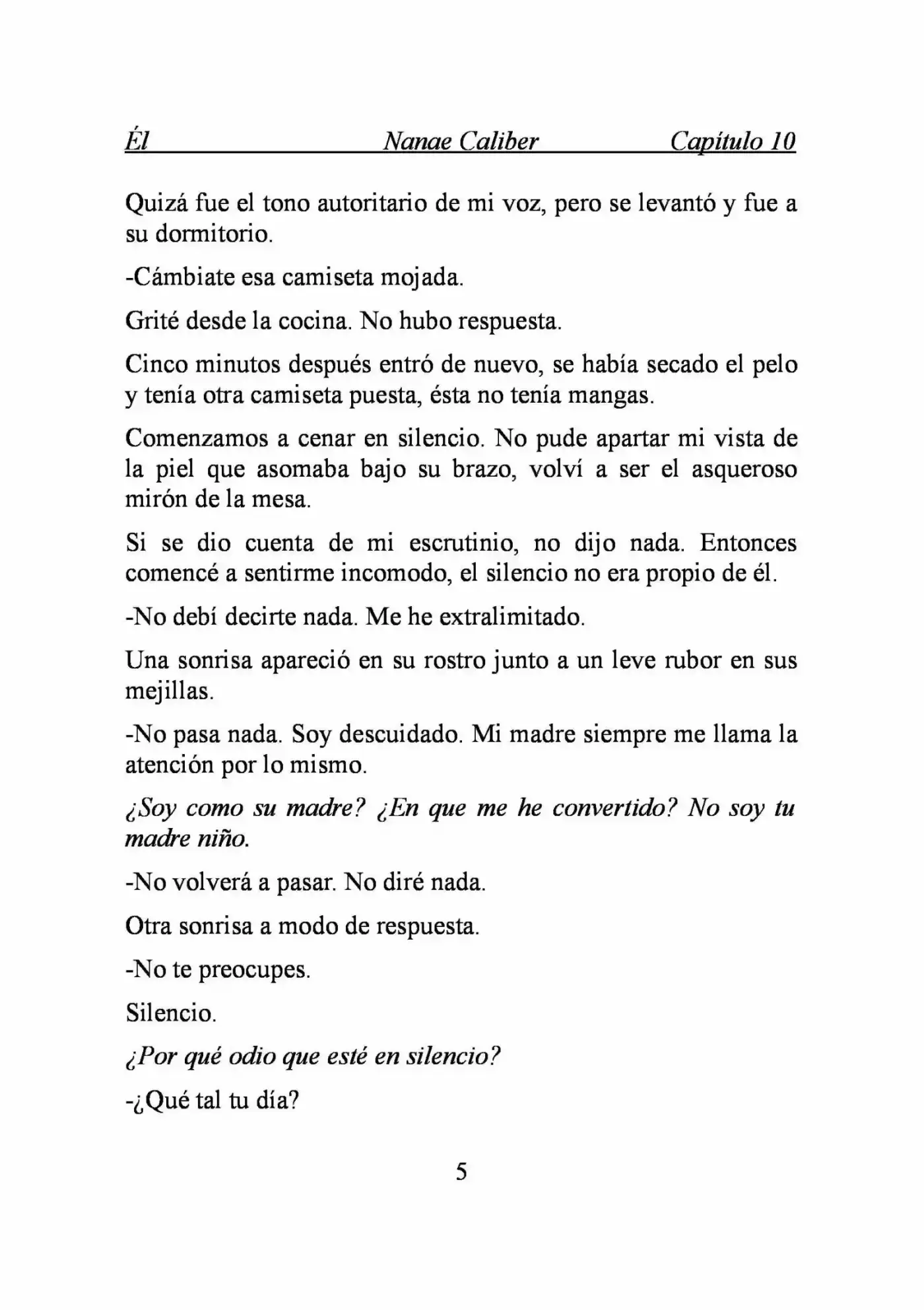 ÉL (Novela) capítulo 10, página 5