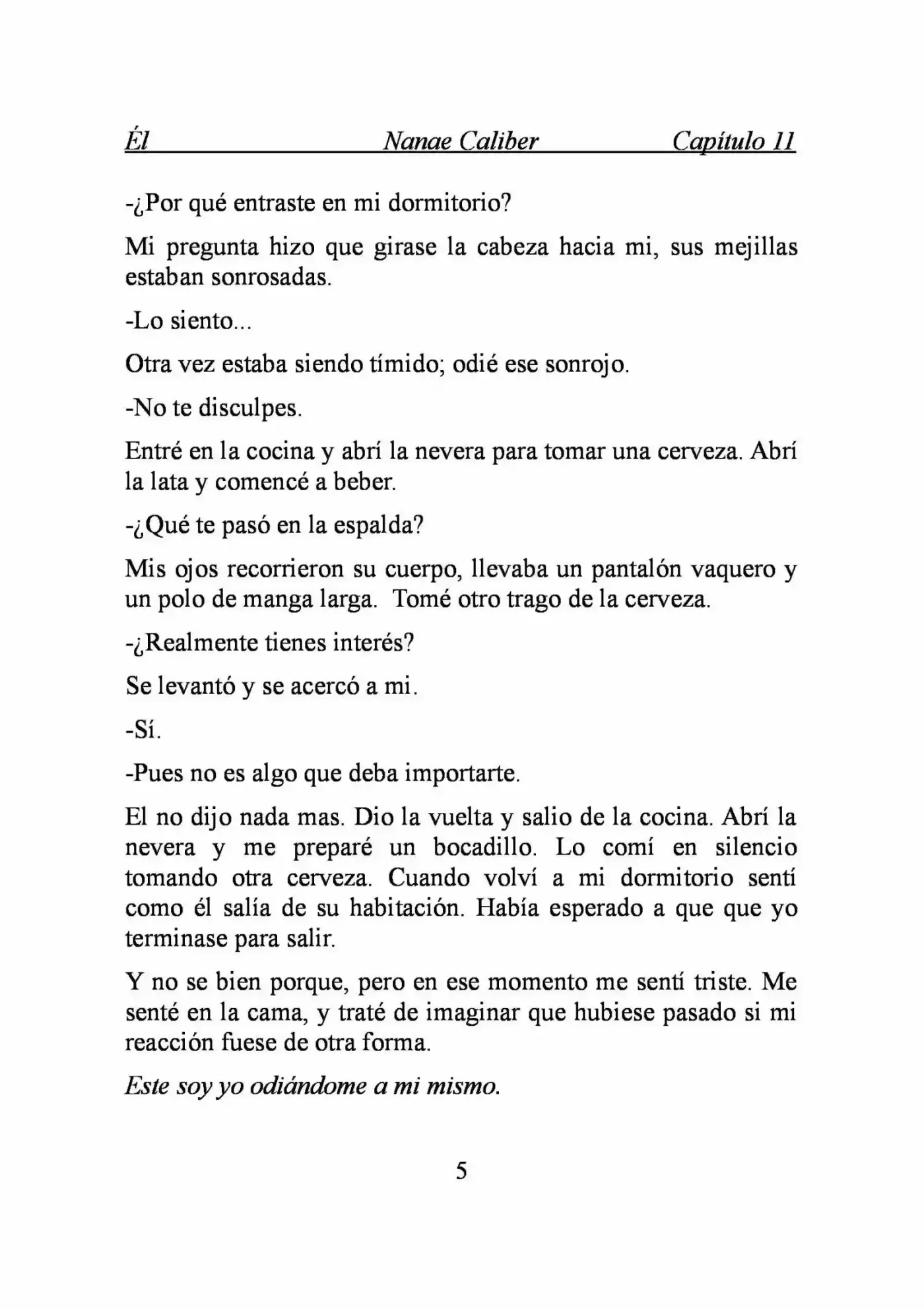 ÉL (Novela) capítulo 11, página 5