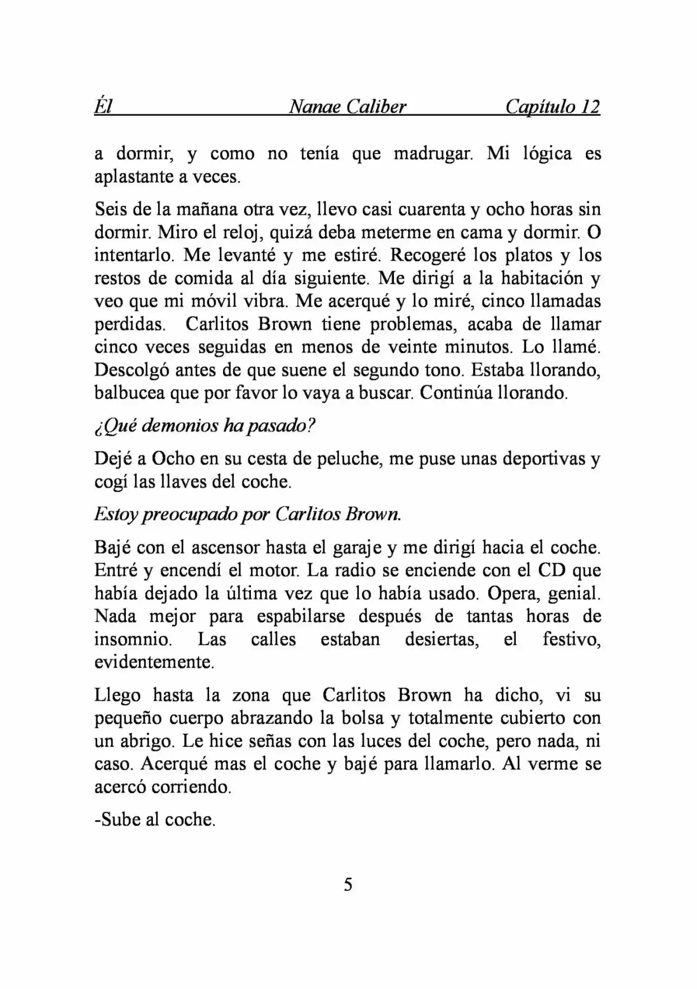 ÉL (Novela) capítulo 12, página 5