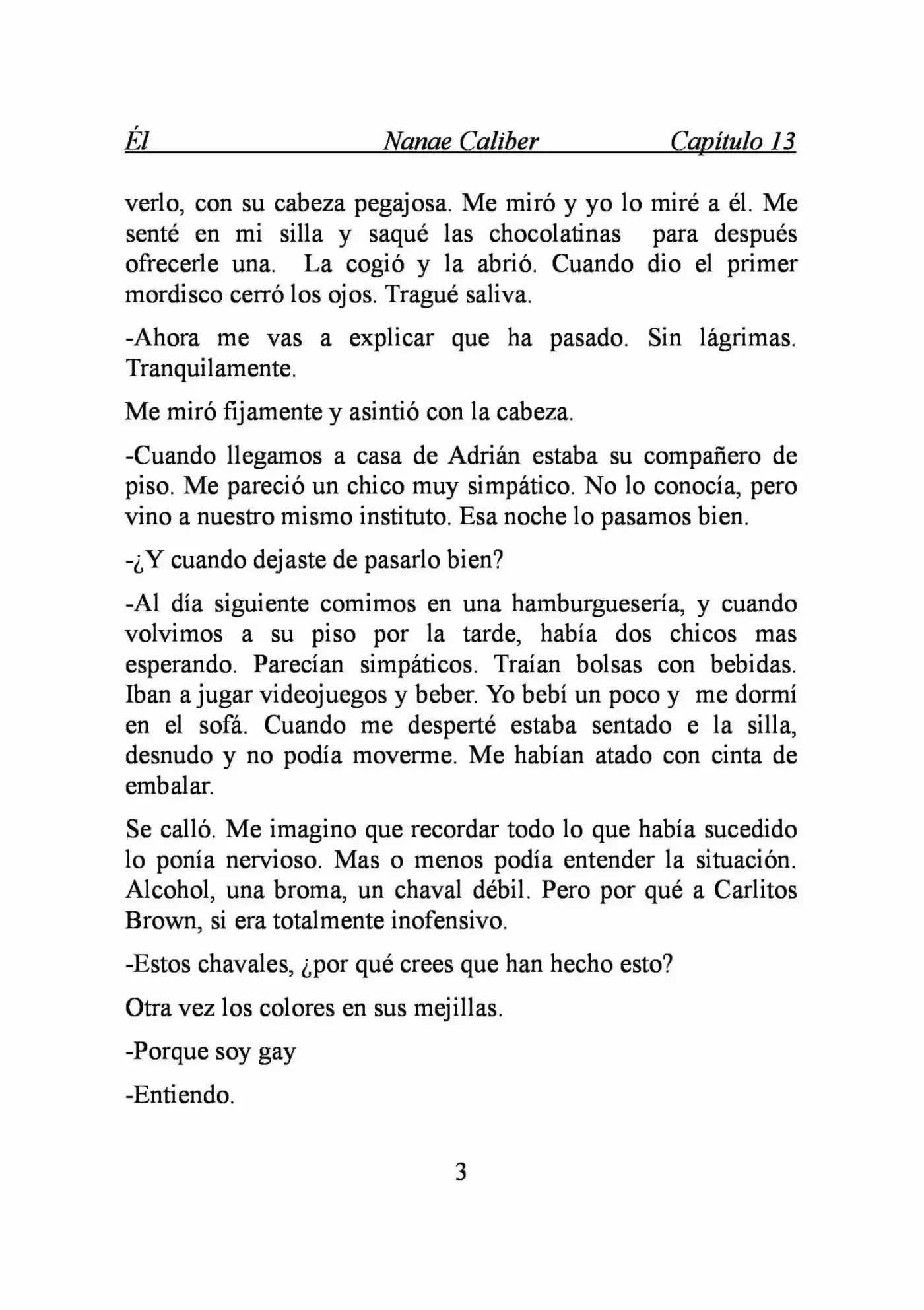 ÉL (Novela) capítulo 13, página 3