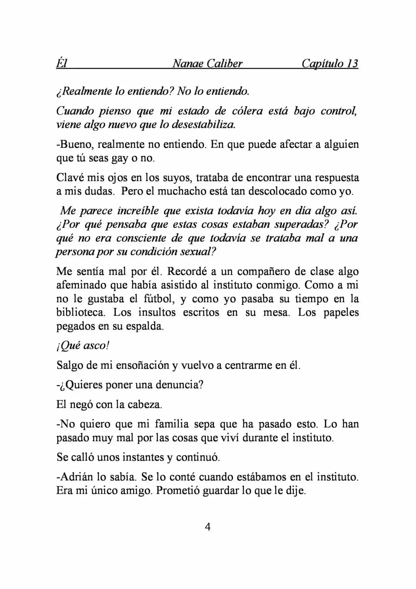 ÉL (Novela) capítulo 13, página 4