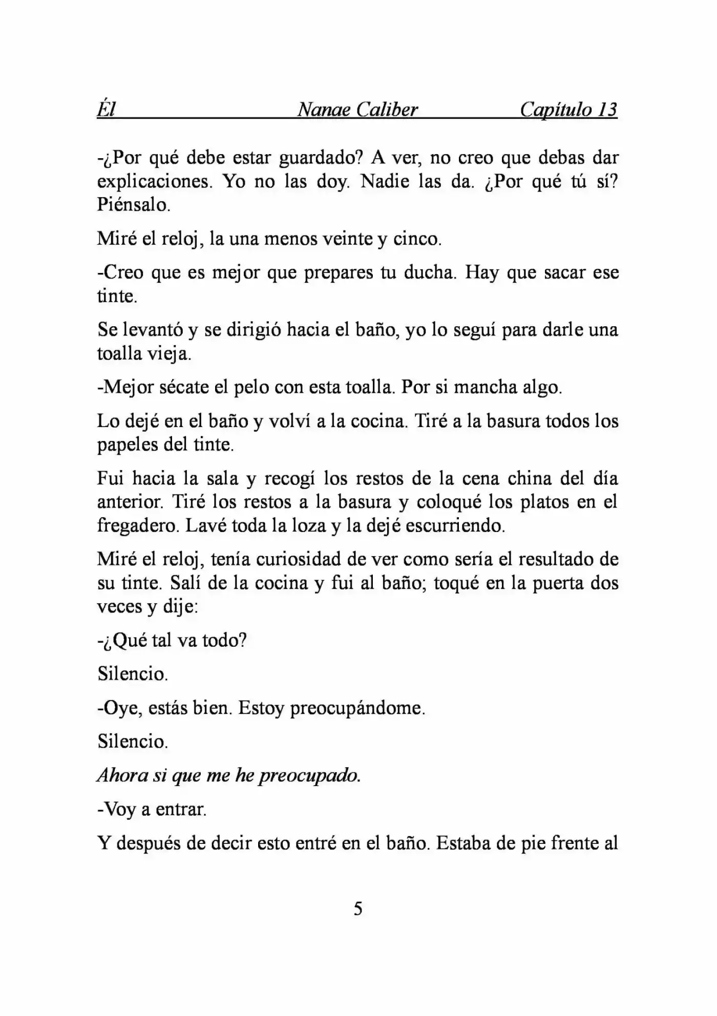 ÉL (Novela) capítulo 13, página 5