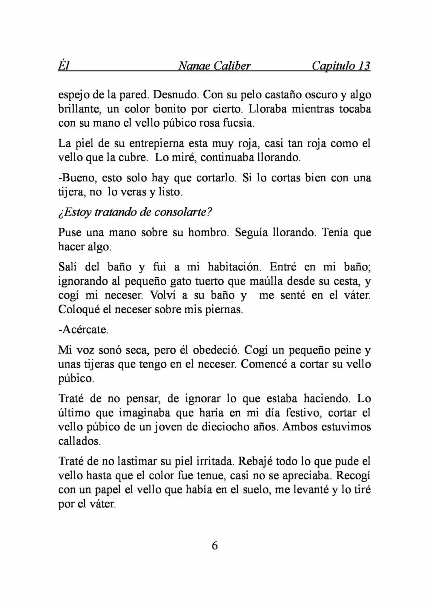 ÉL (Novela) capítulo 13, página 6