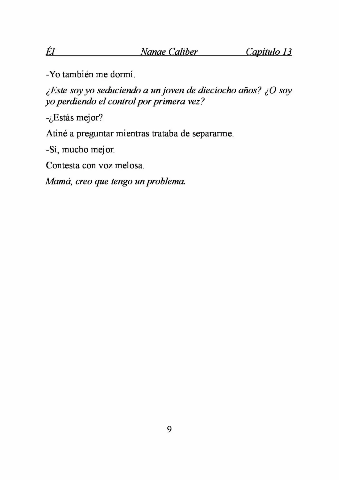 ÉL (Novela) capítulo 13, página 9