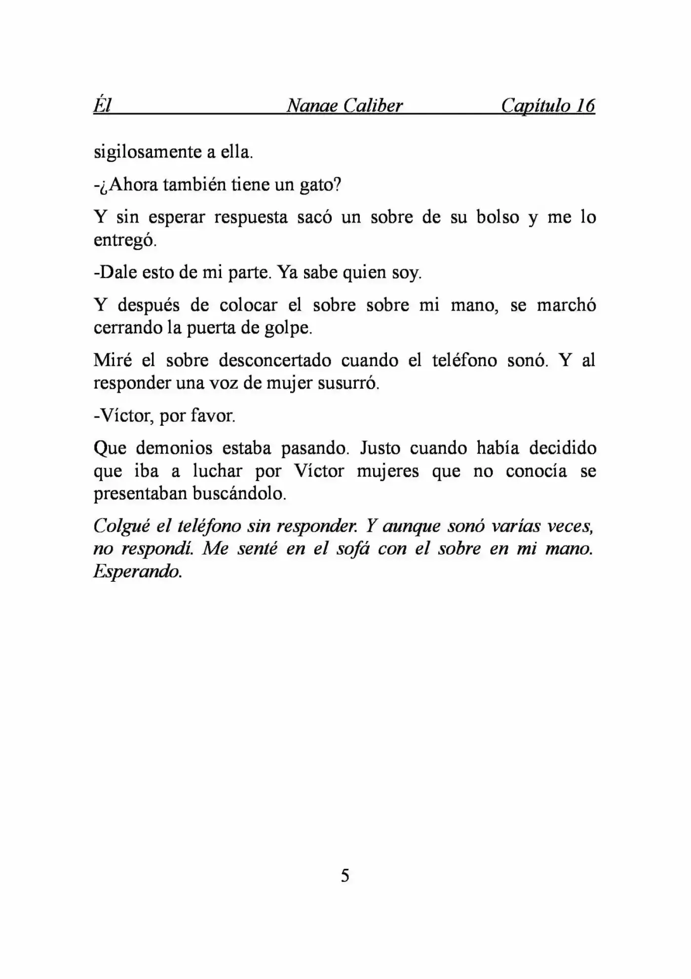 ÉL (Novela) capítulo 16, página 5