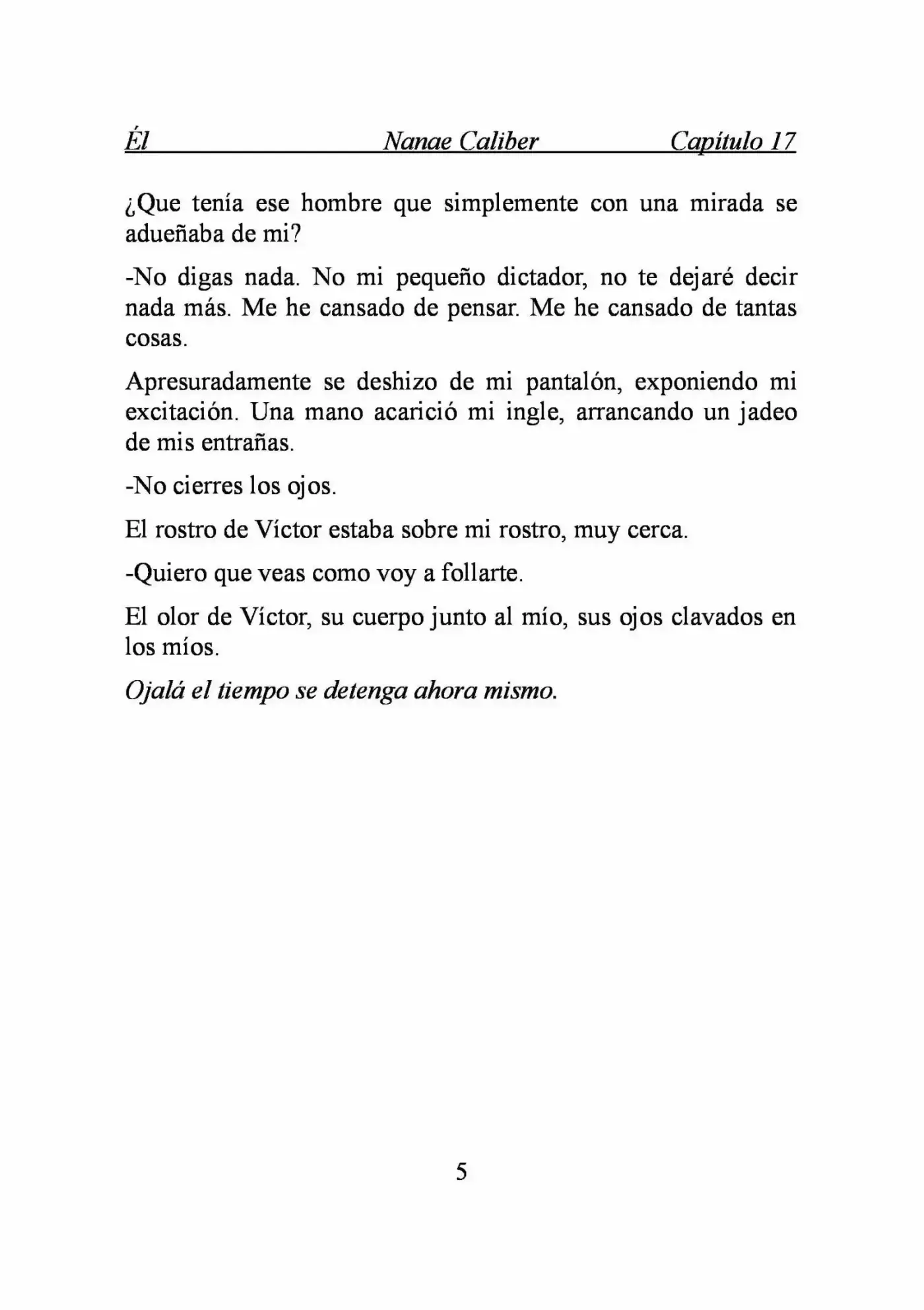 ÉL (Novela) capítulo 17, página 5
