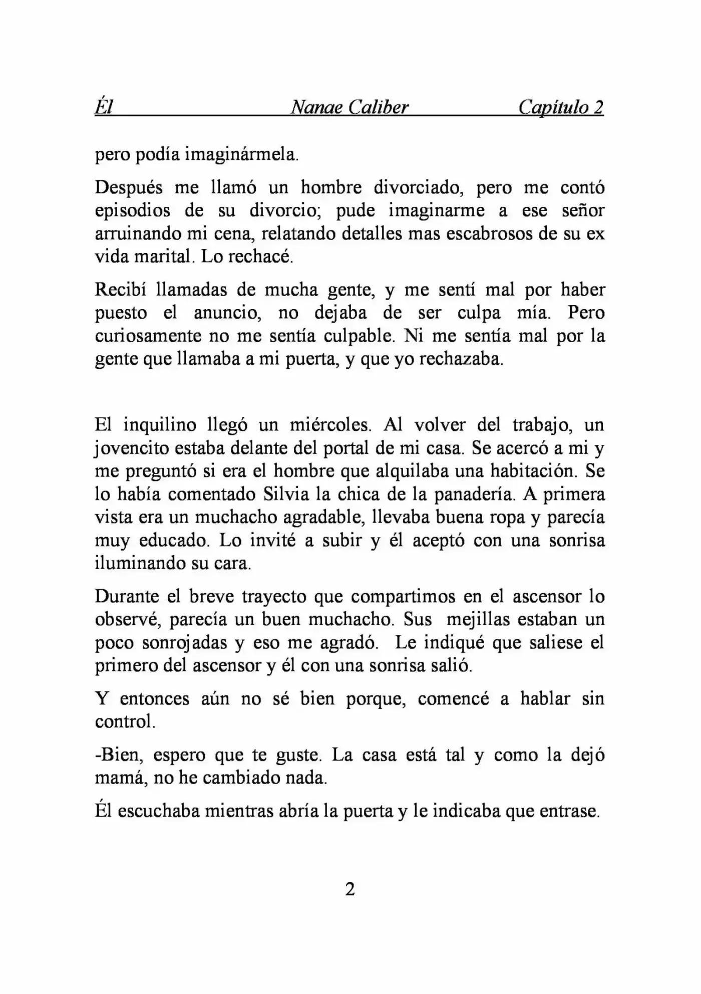 ÉL (Novela) capítulo 2, página 2
