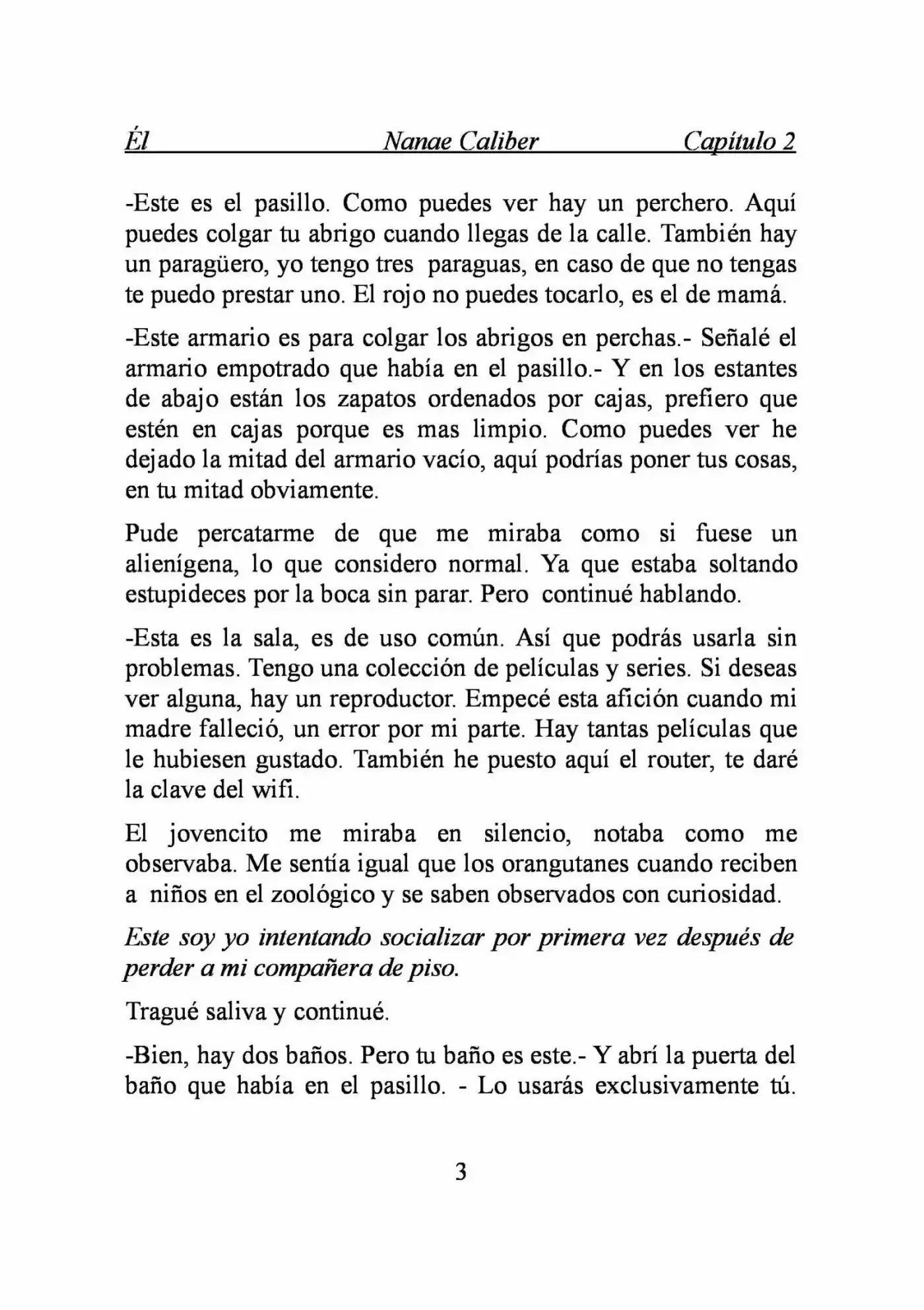 ÉL (Novela) capítulo 2, página 3