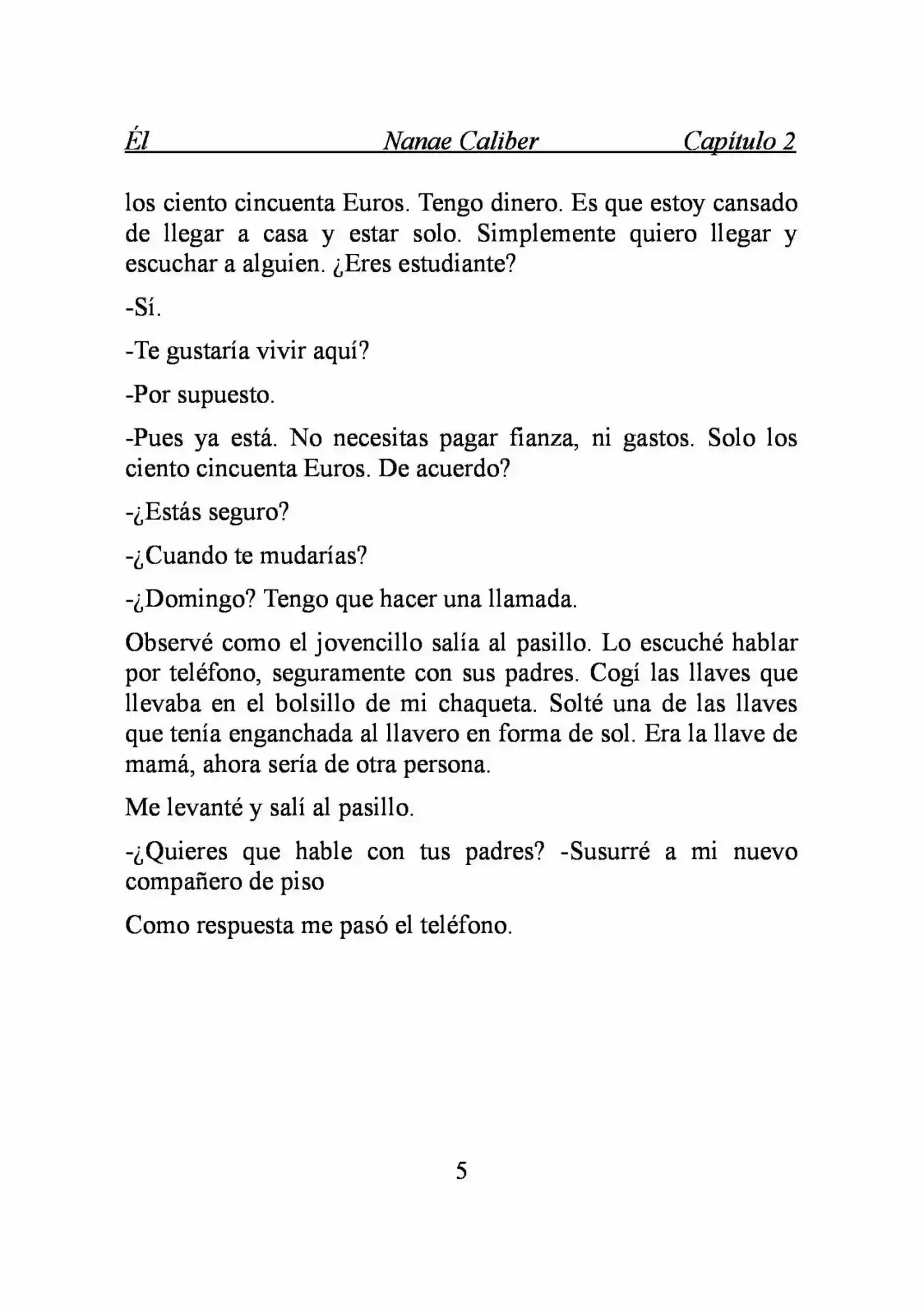 ÉL (Novela) capítulo 2, página 5