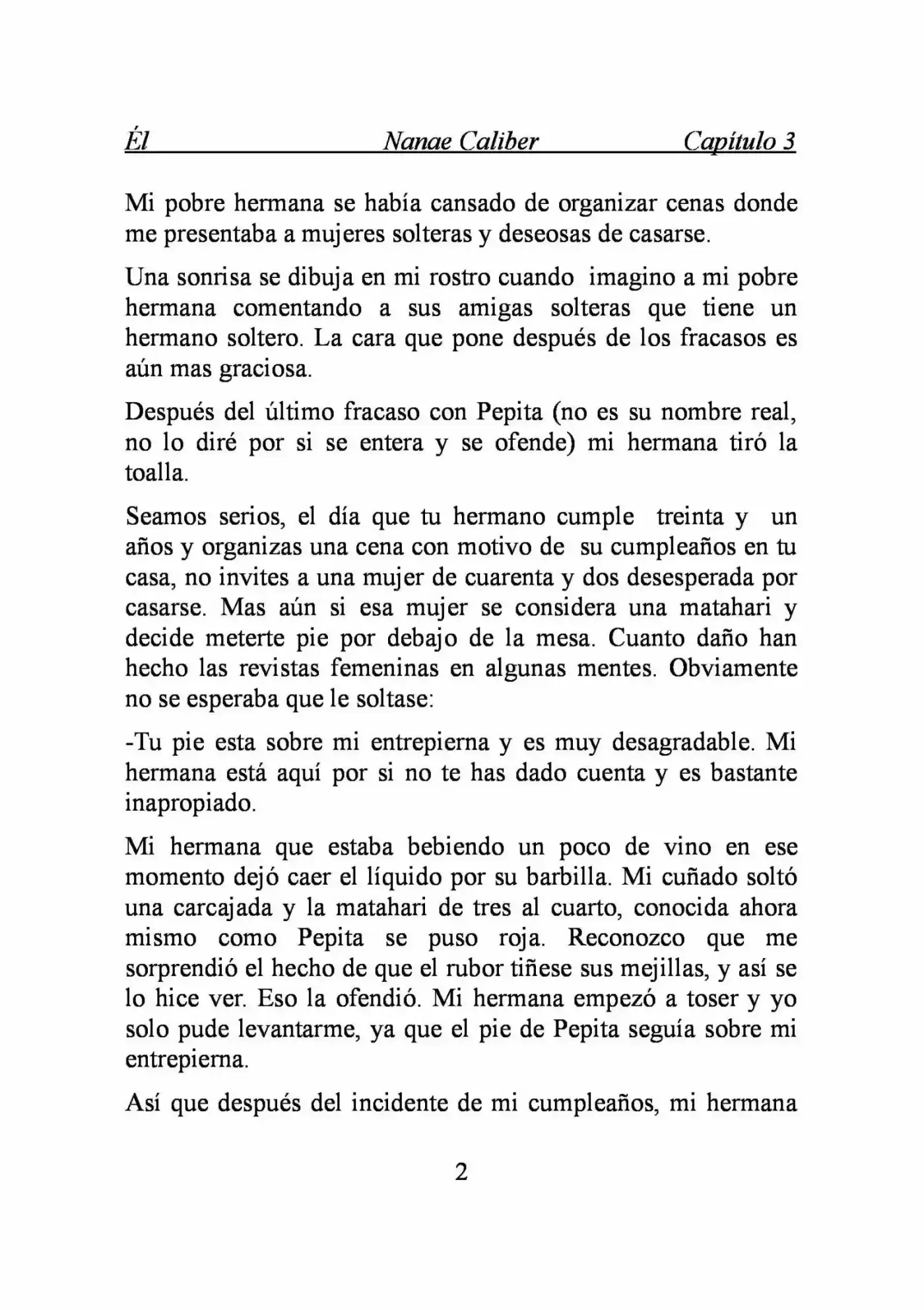 ÉL (Novela) capítulo 3, página 2