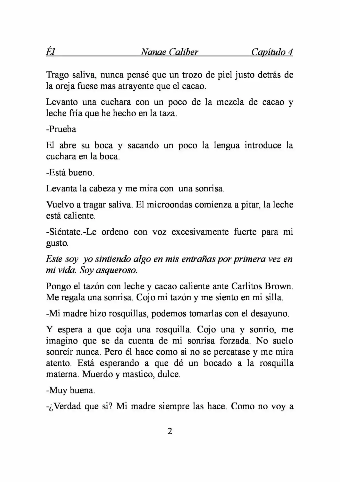 ÉL (Novela) capítulo 4, página 2