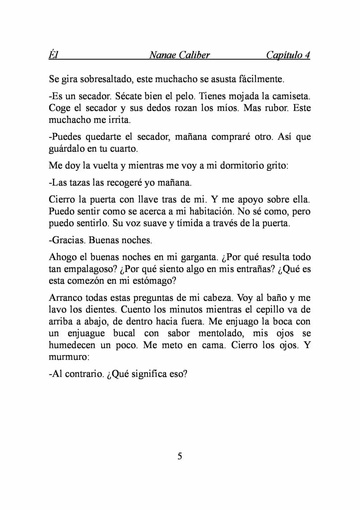 ÉL (Novela) capítulo 4, página 5