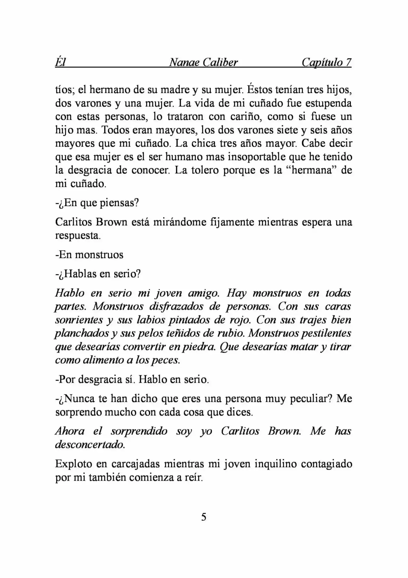 ÉL (Novela) capítulo 7, página 5