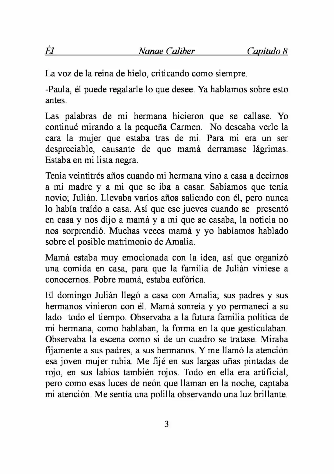 ÉL (Novela) capítulo 8, página 3