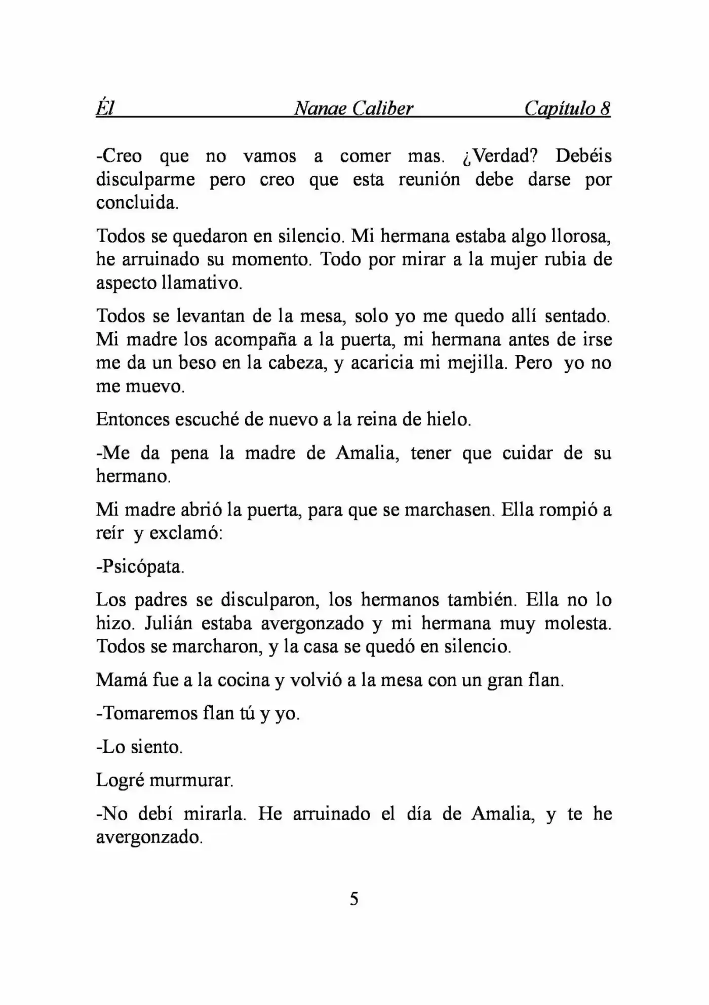 ÉL (Novela) capítulo 8, página 5