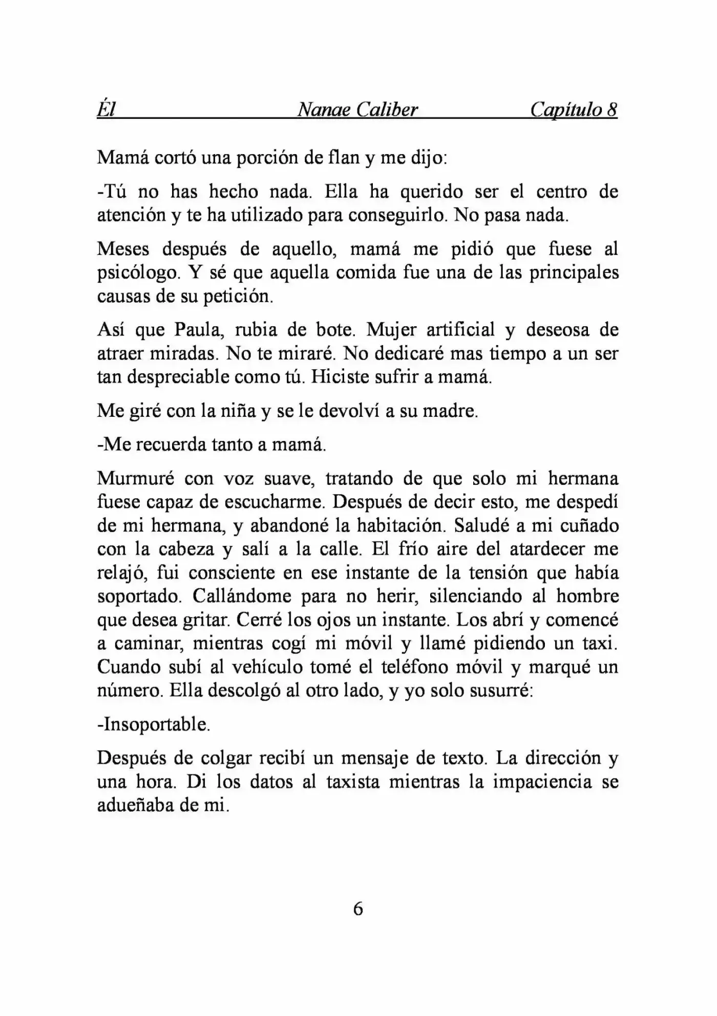 ÉL (Novela) capítulo 8, página 6