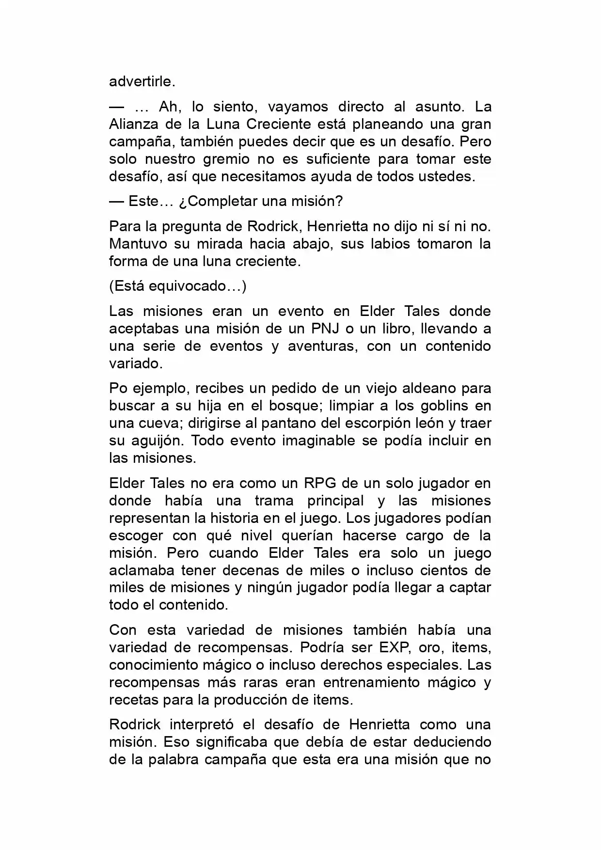 Log Horizon (Novela) capítulo 8, página 34