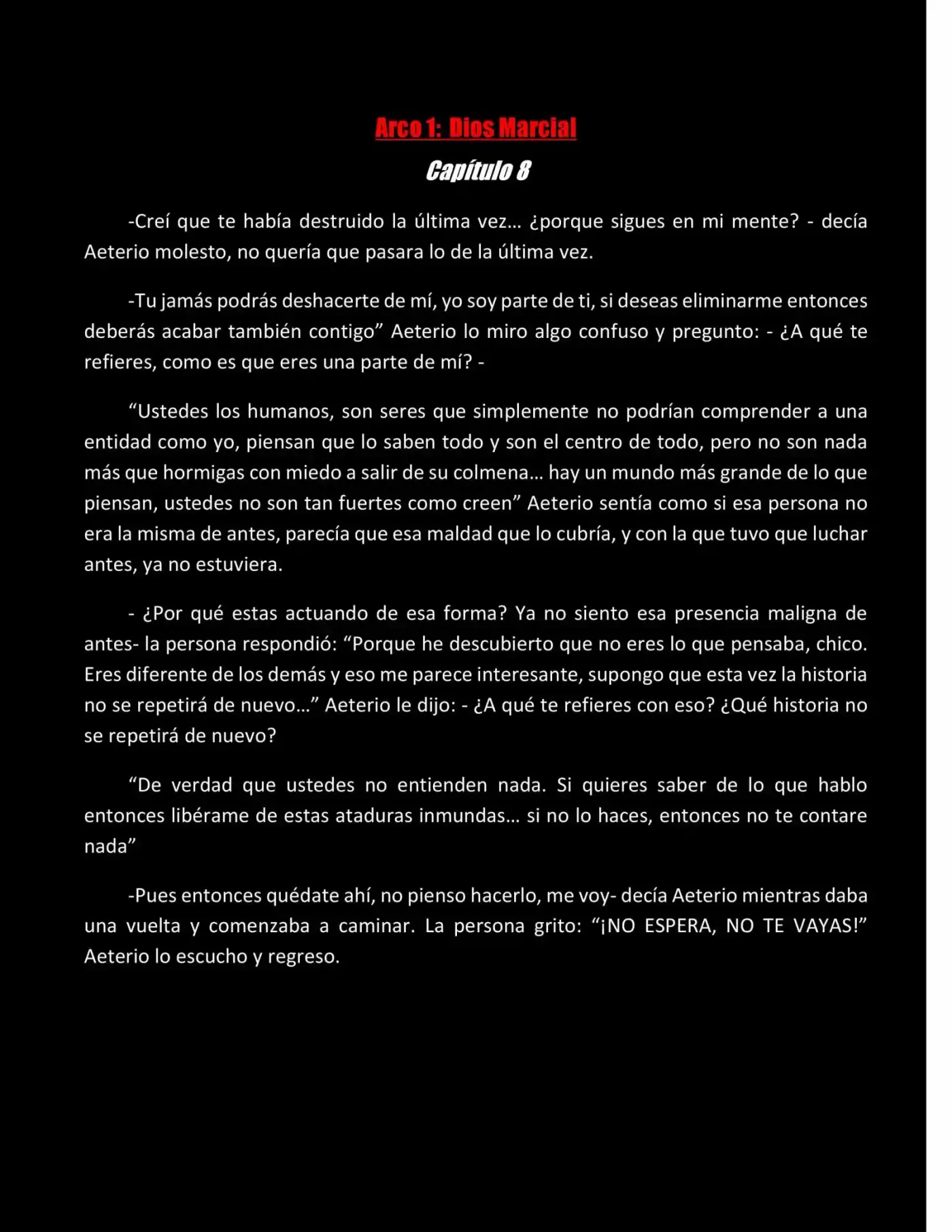 Man Before God" capítulo 8, página 1