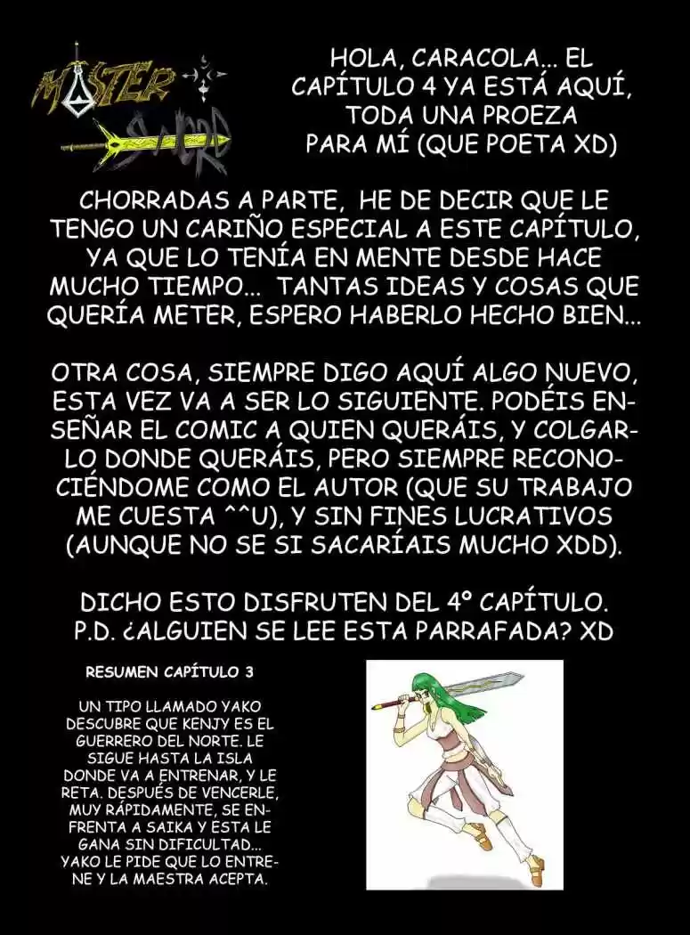 Master Sword capítulo 4, página 1