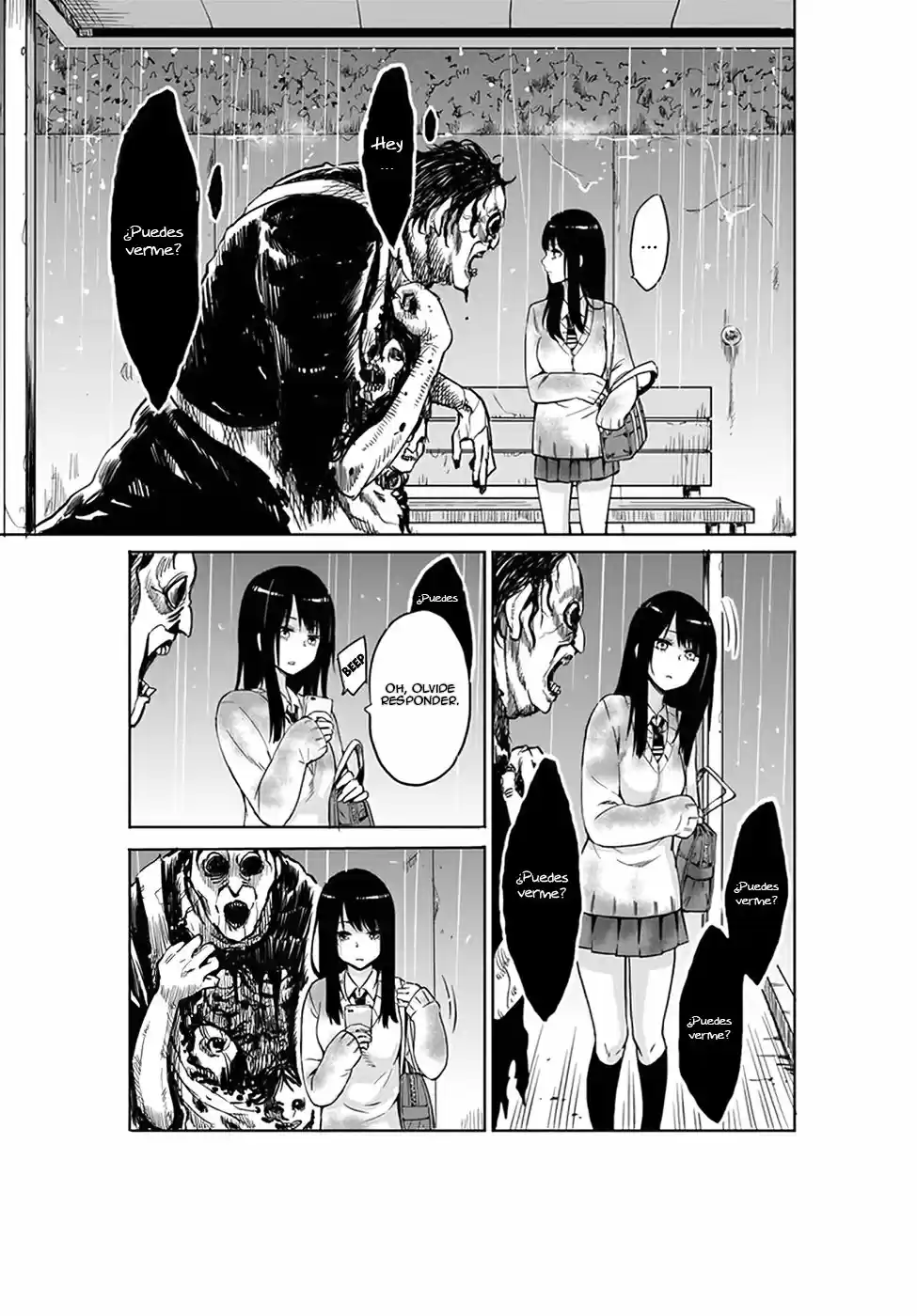 Mieruko-chan capítulo 1, página 5