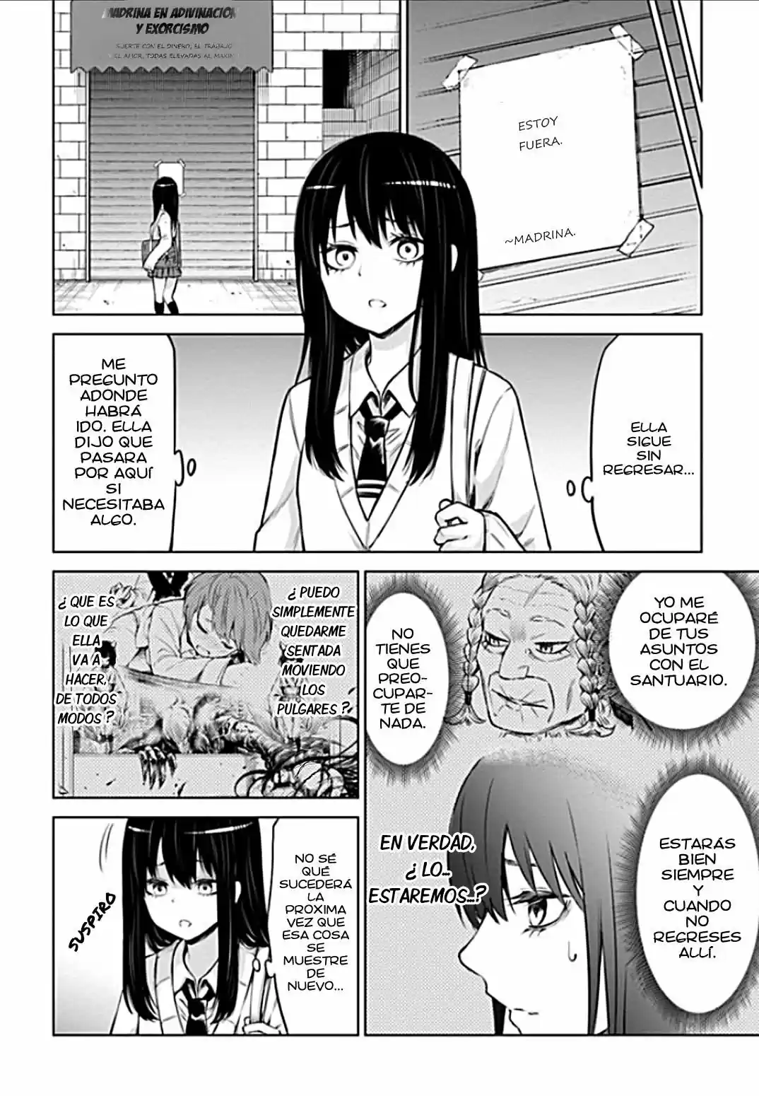 Mieruko-chan capítulo 33, página 8