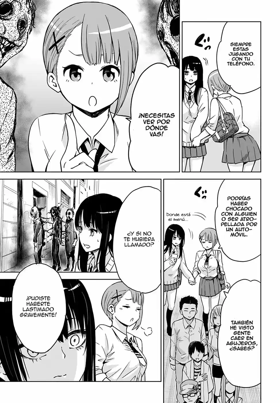 Mieruko-chan capítulo 4, página 7