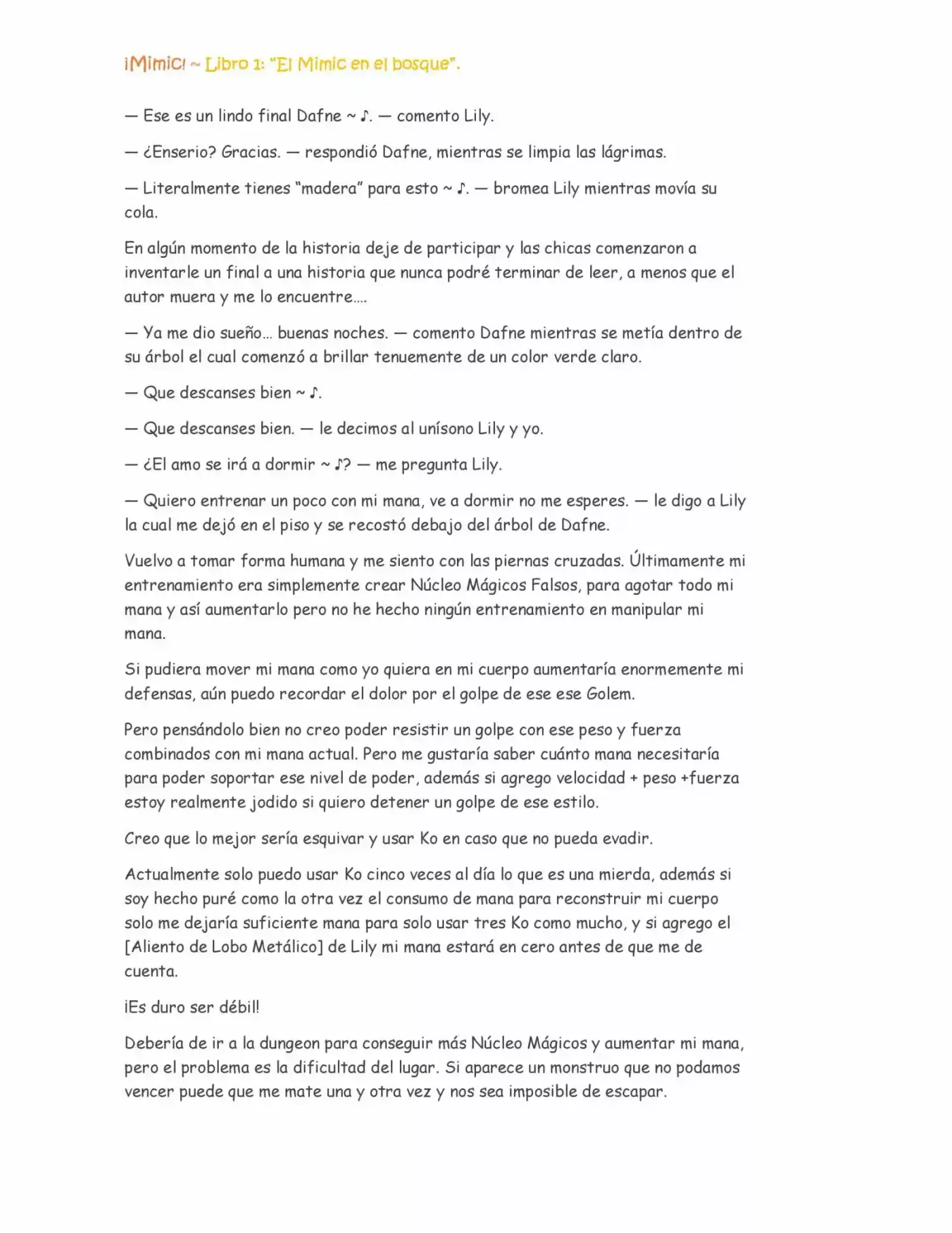 ¡Mimic! capítulo 13, página 2