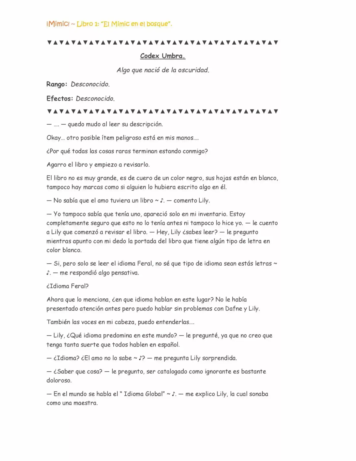 ¡Mimic! capítulo 13, página 6