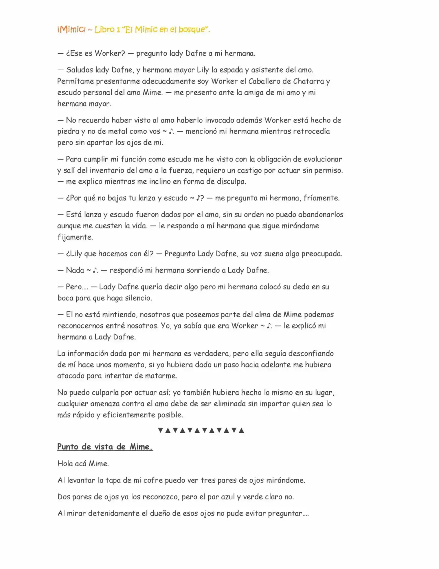 ¡Mimic! capítulo 14, página 2