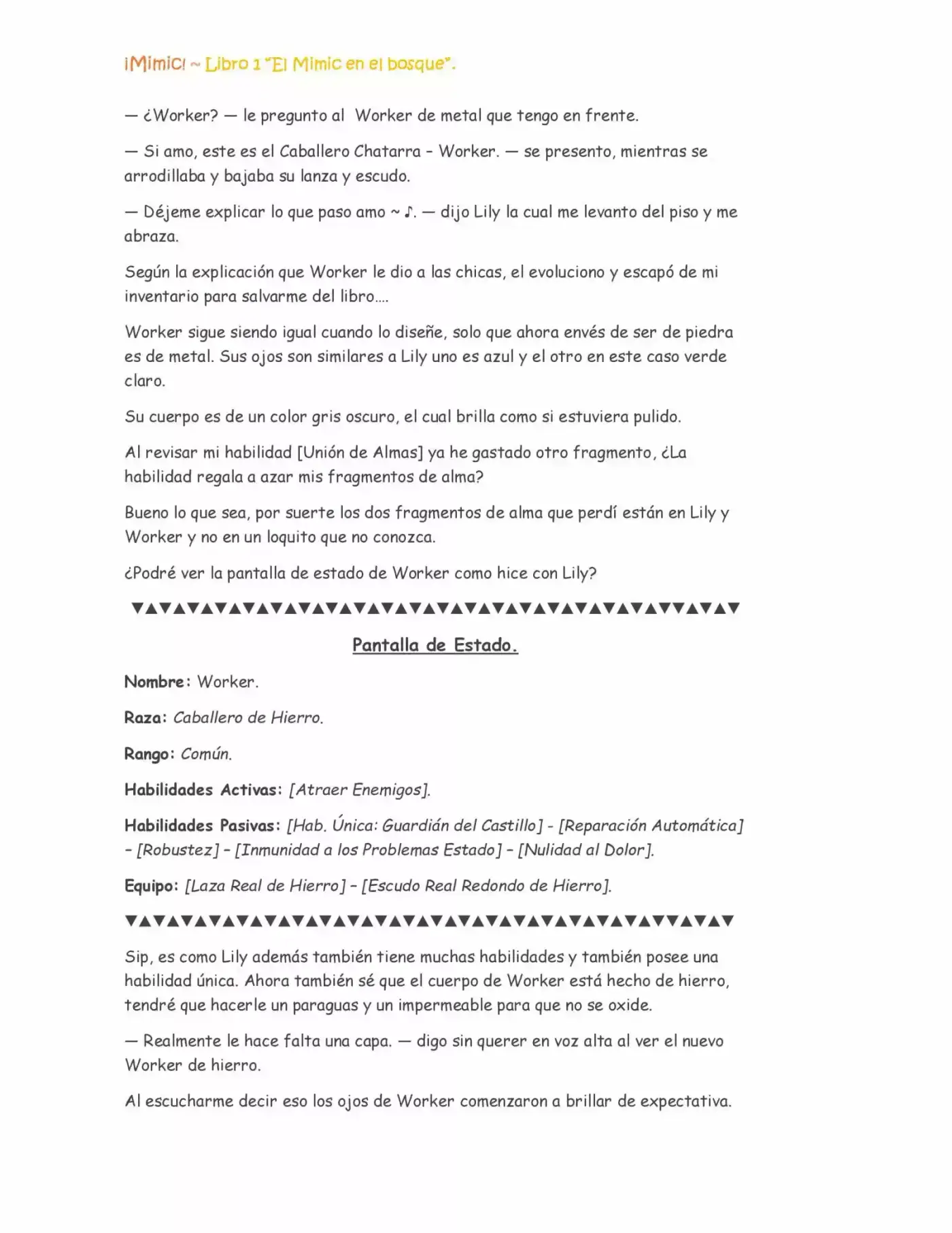 ¡Mimic! capítulo 14, página 3