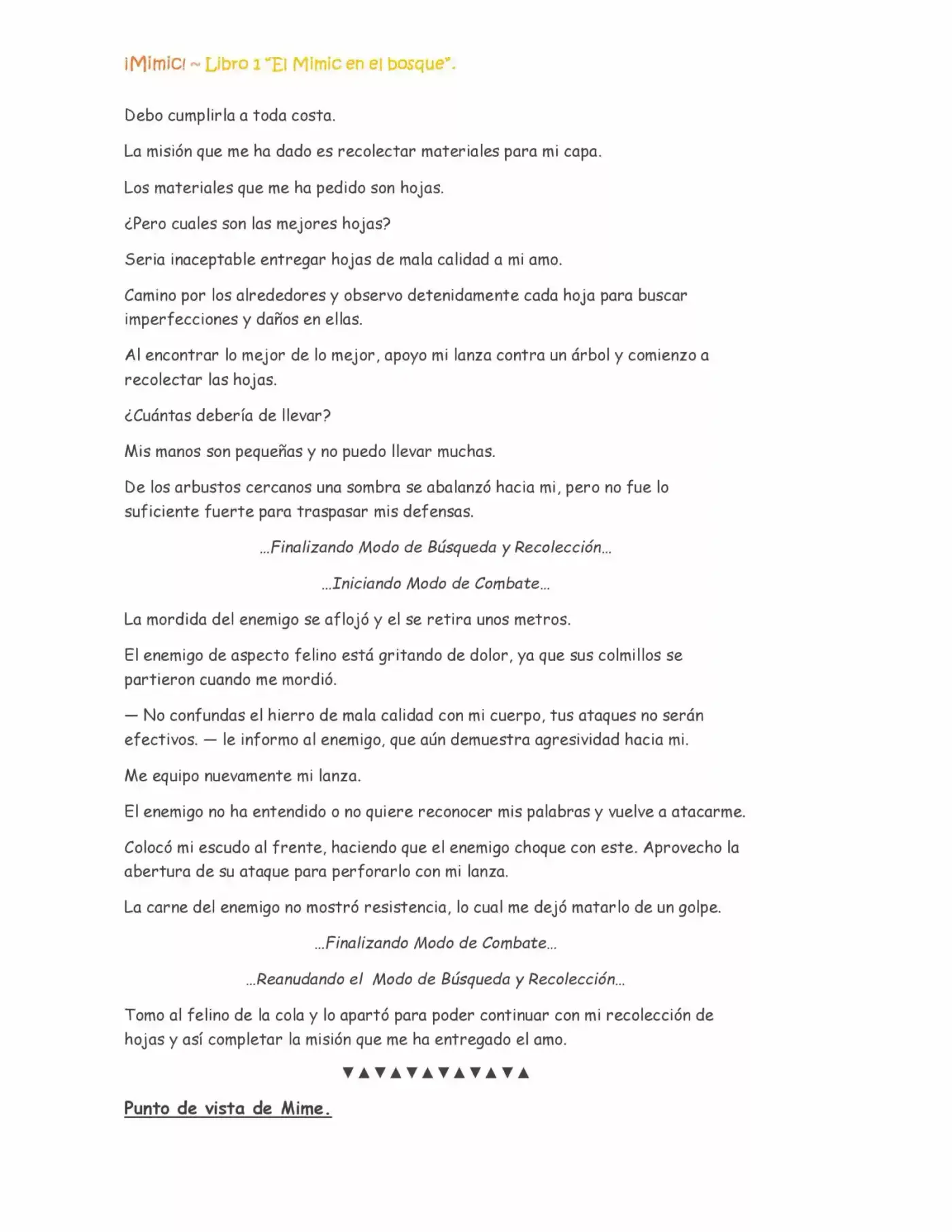¡Mimic! capítulo 14, página 5