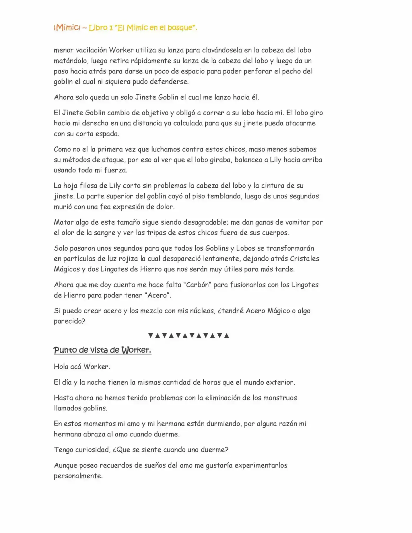 ¡Mimic! capítulo 16, página 3