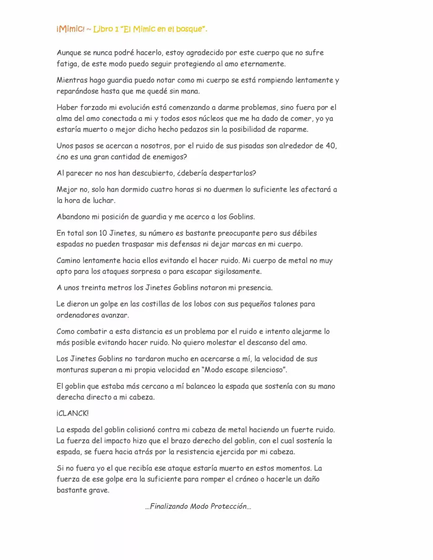 ¡Mimic! capítulo 16, página 4