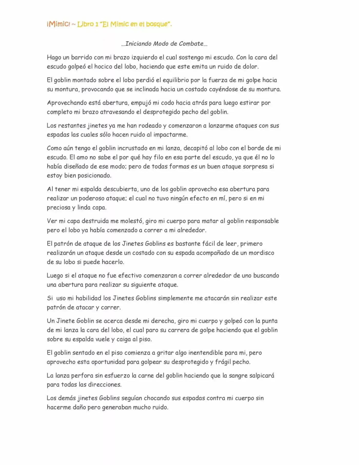 ¡Mimic! capítulo 16, página 5