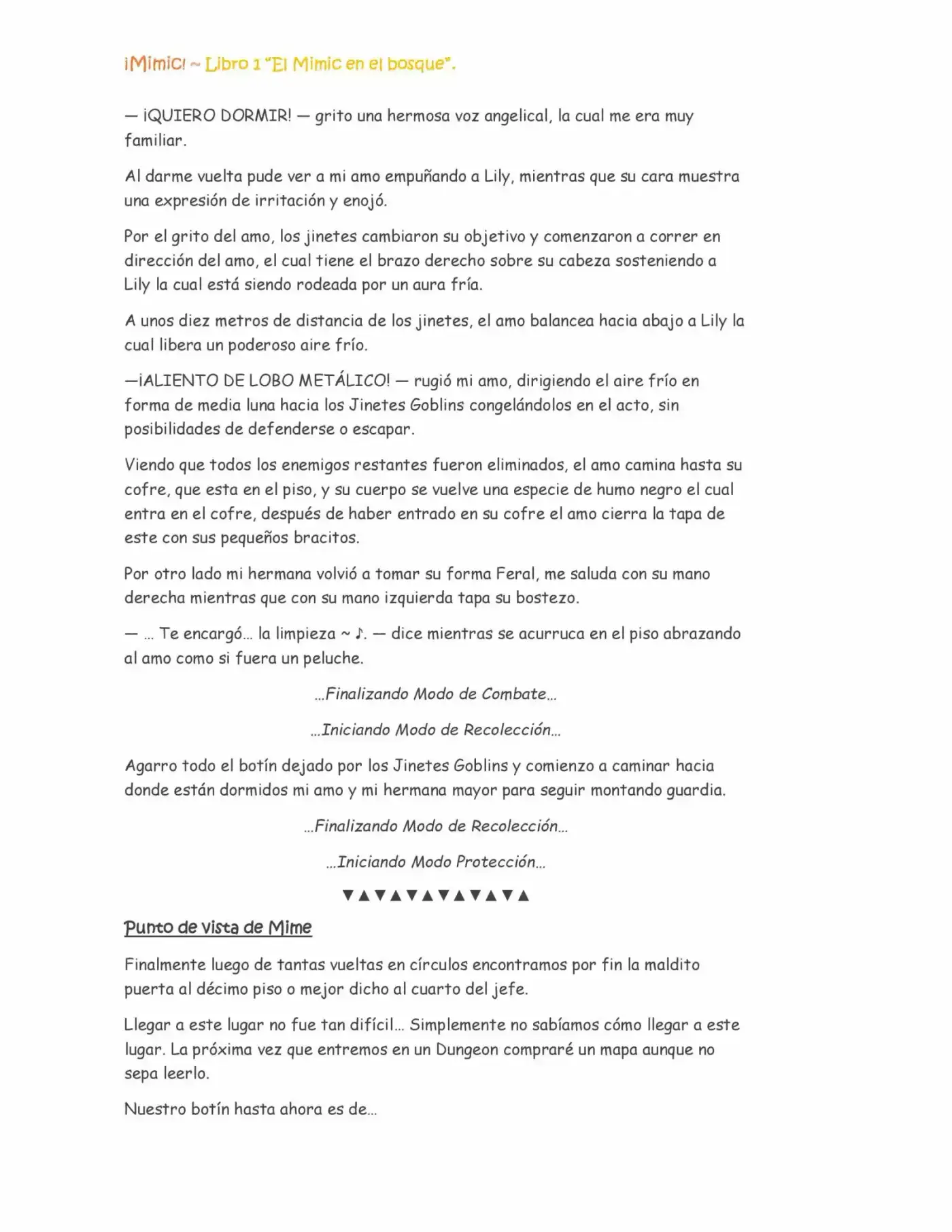 ¡Mimic! capítulo 16, página 6