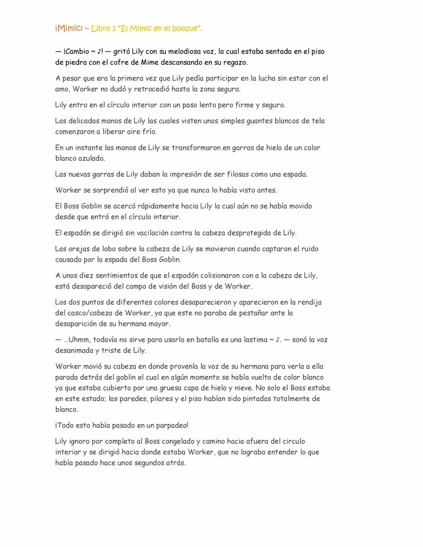 ¡Mimic! capítulo 17, página 7
