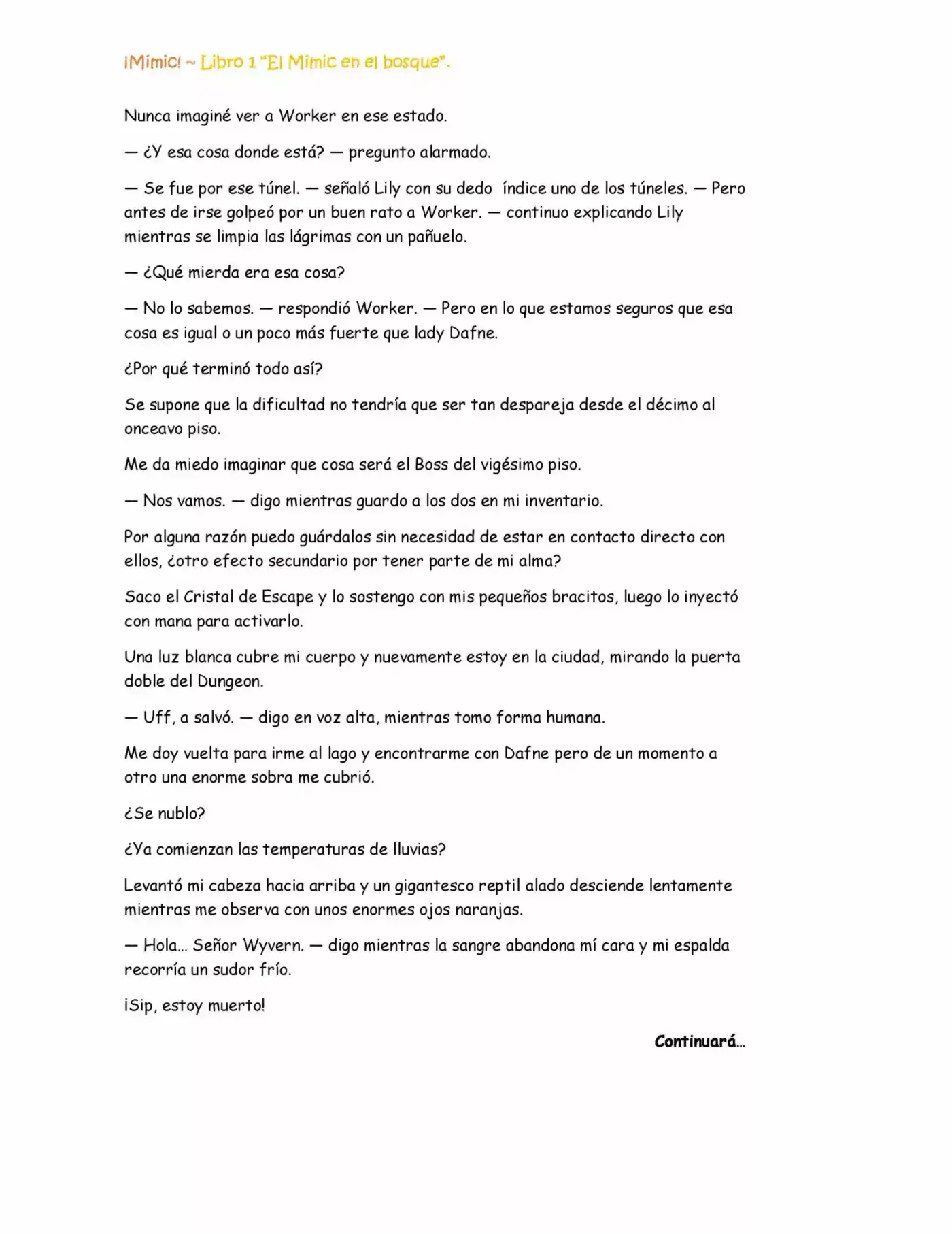 ¡Mimic! capítulo 18, página 11