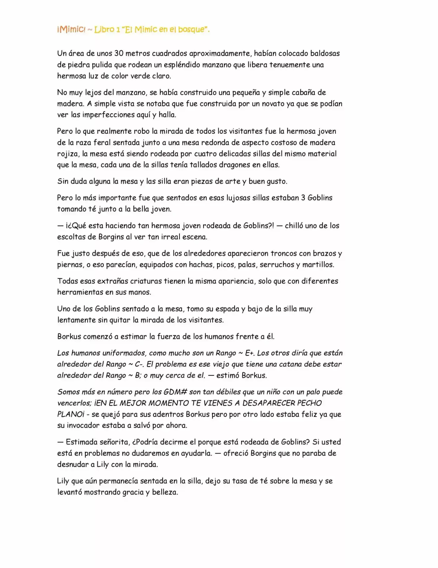 ¡Mimic! capítulo 25, página 6