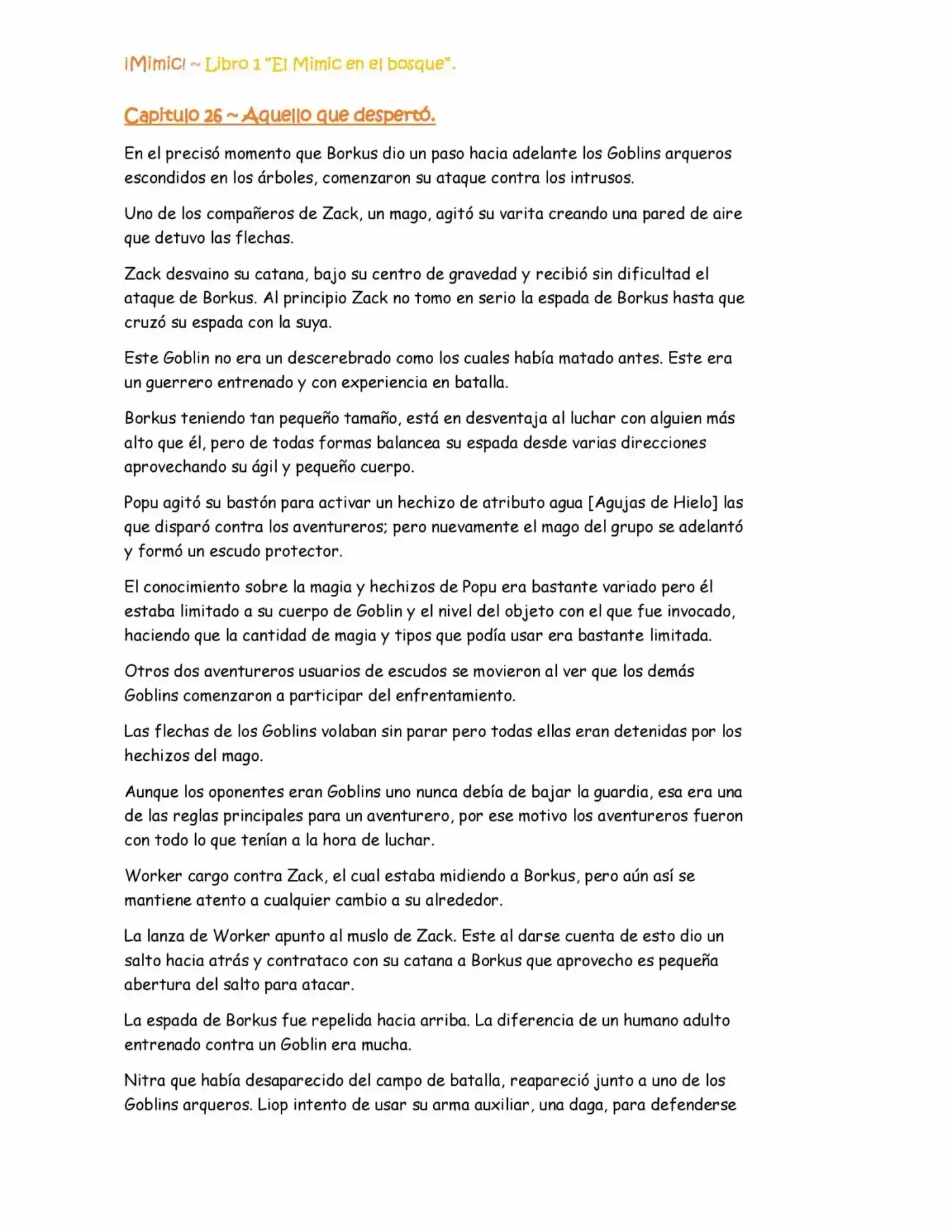 ¡Mimic! capítulo 26, página 1
