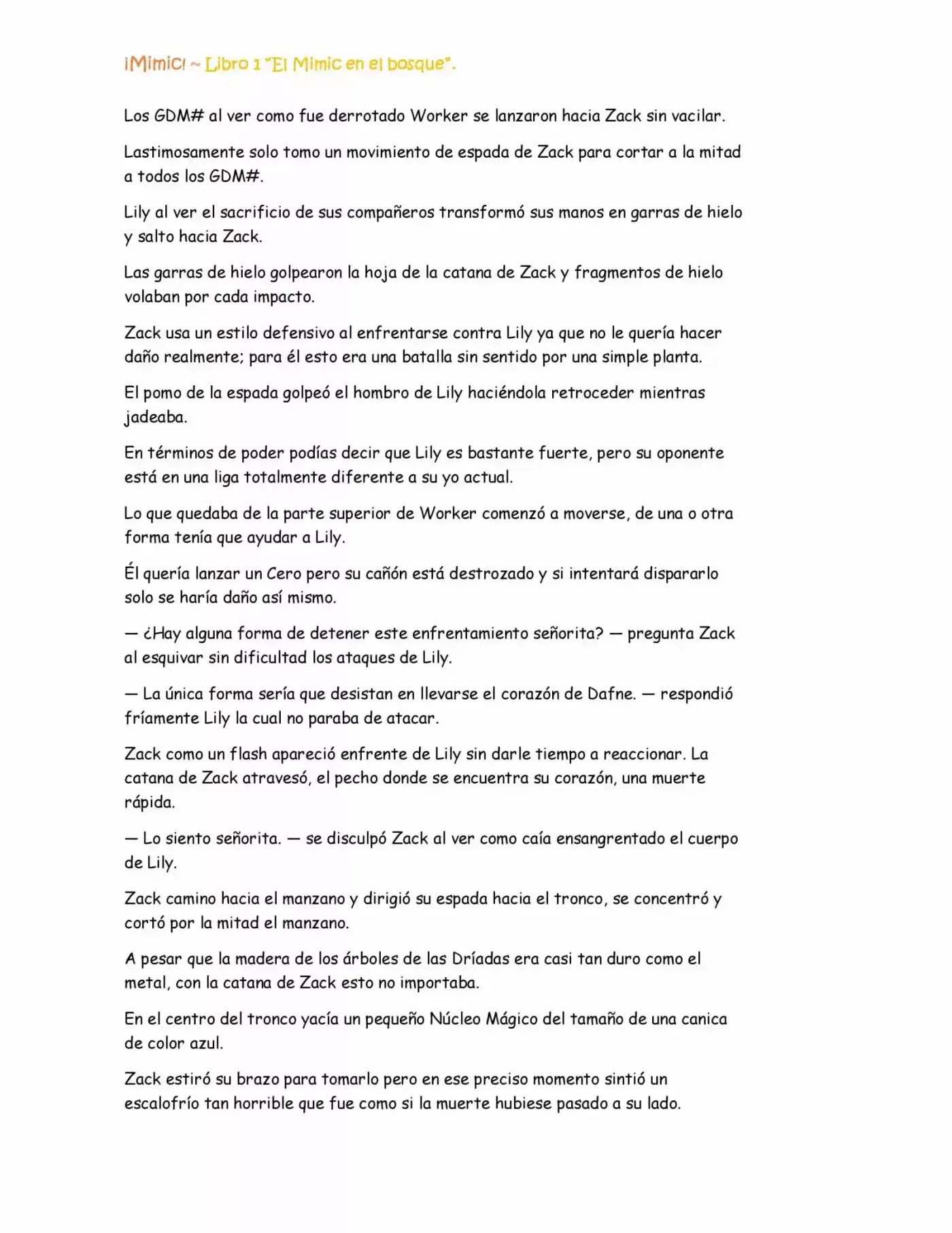 ¡Mimic! capítulo 26, página 5