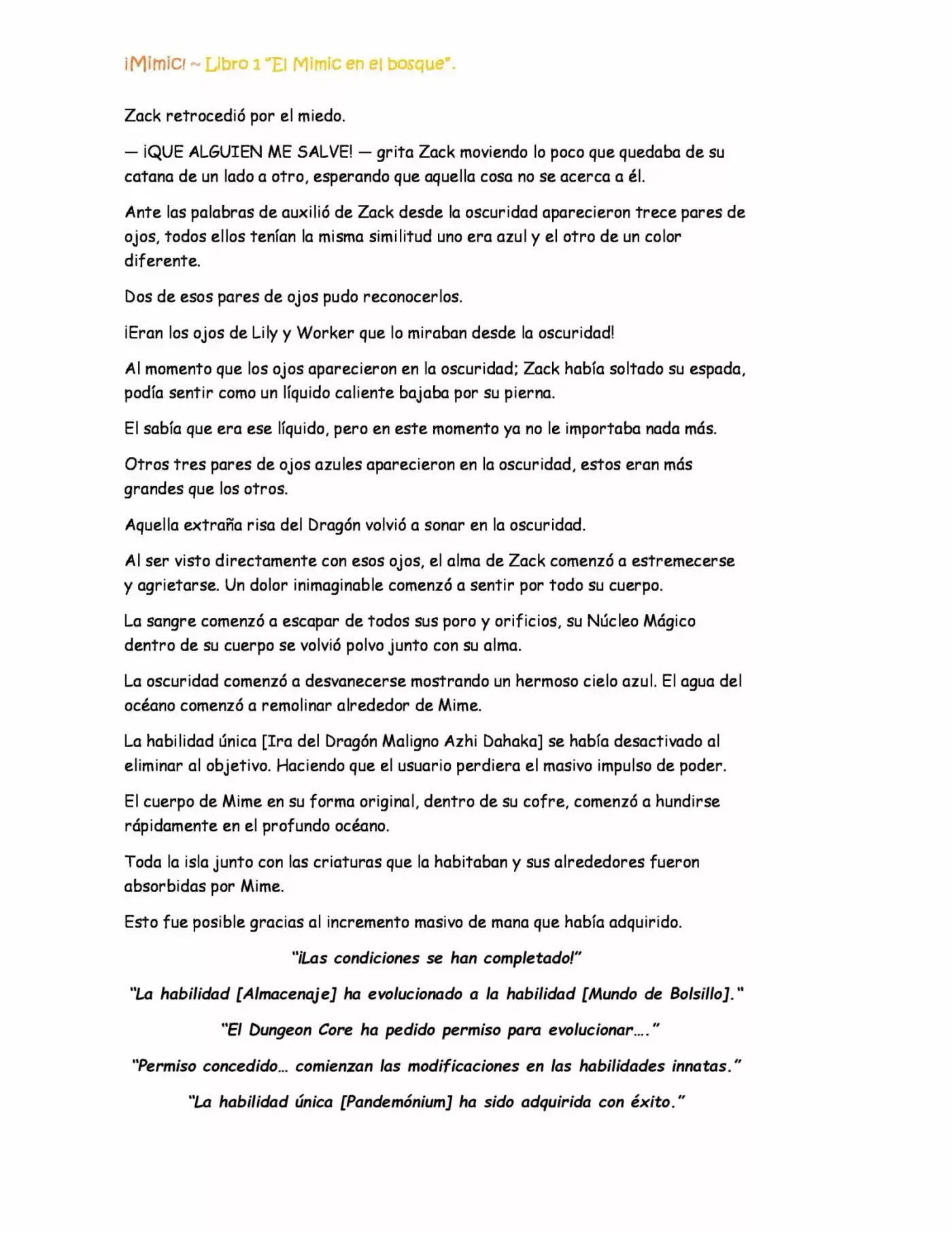 ¡Mimic! capítulo 27, página 8
