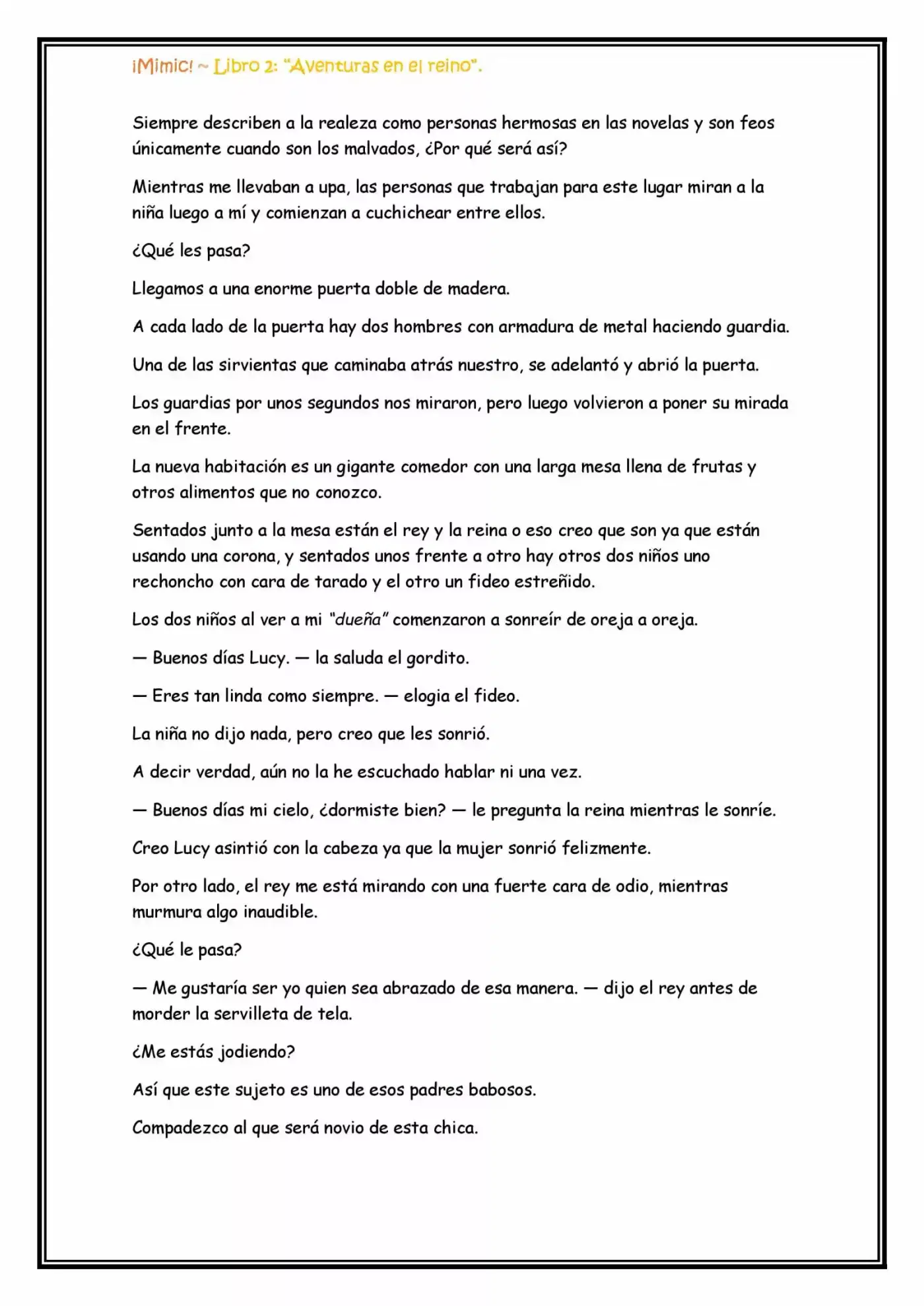 ¡Mimic! capítulo 33, página 2