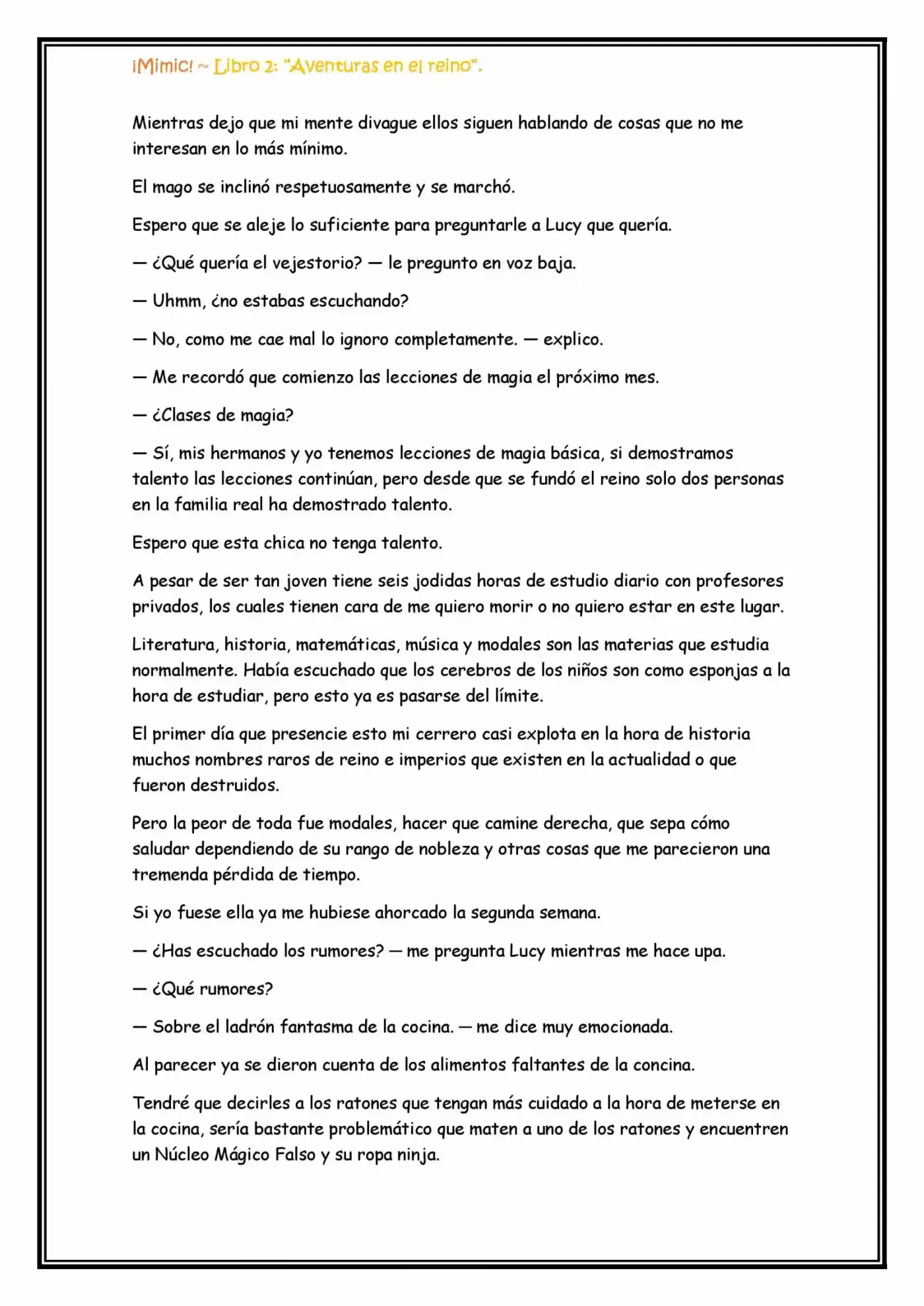 ¡Mimic! capítulo 35, página 6