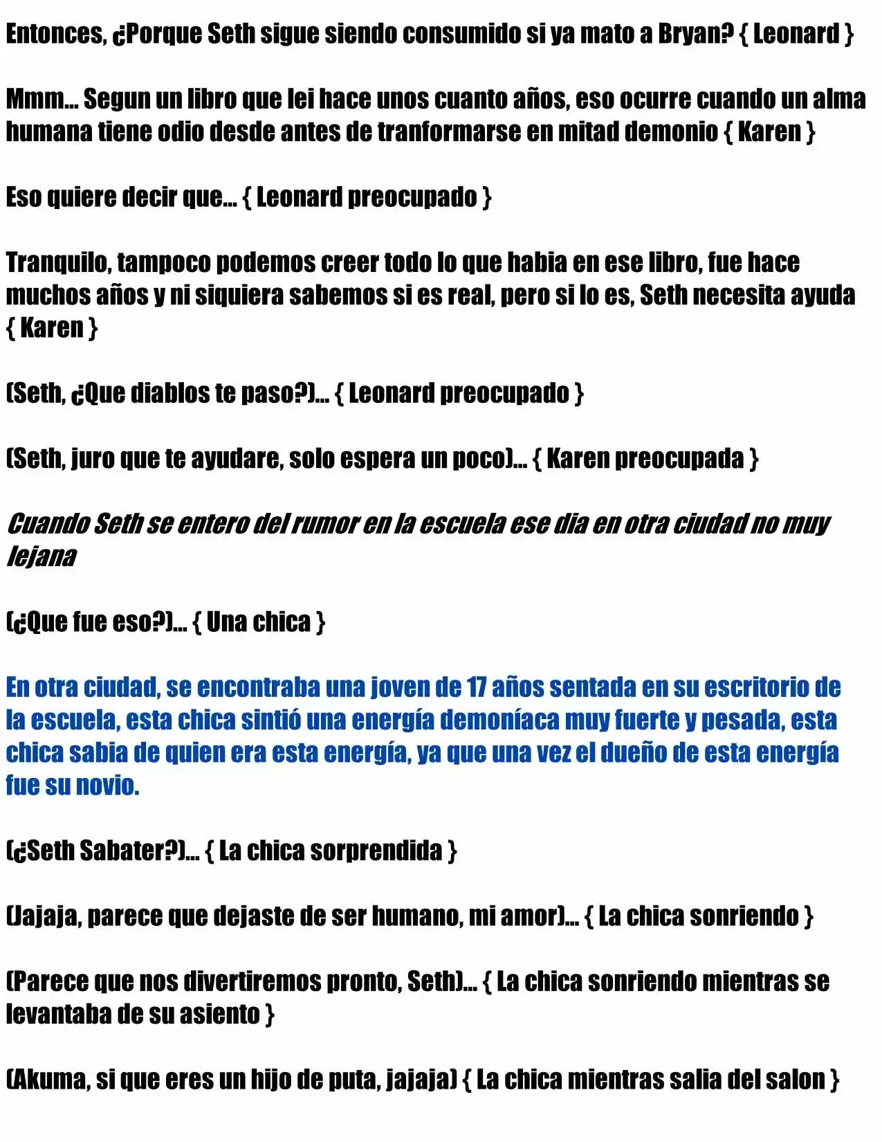 Mis Demonios (Novela) capítulo 8, página 15