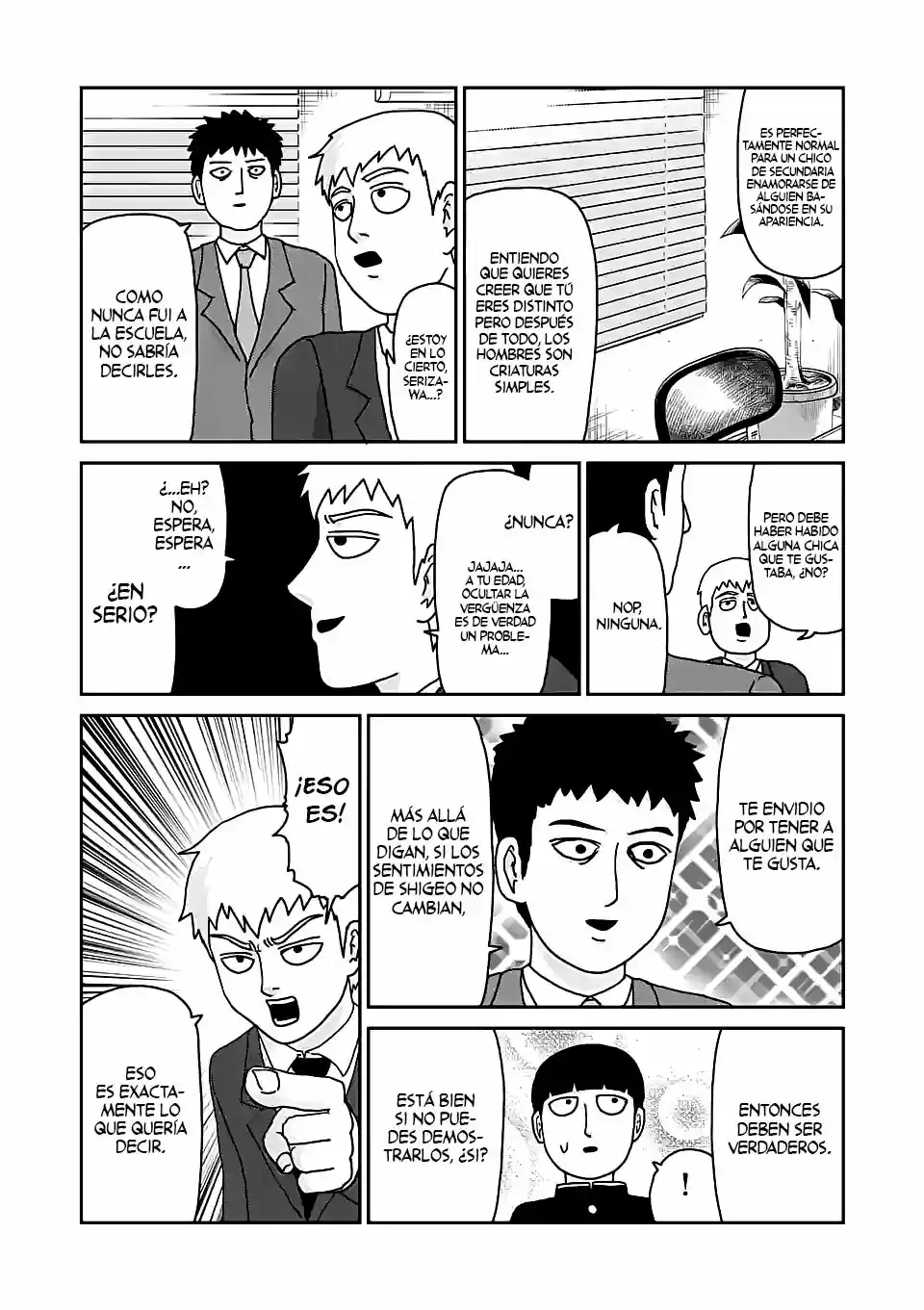 Mob Psycho 100 capítulo 99.2, página 10