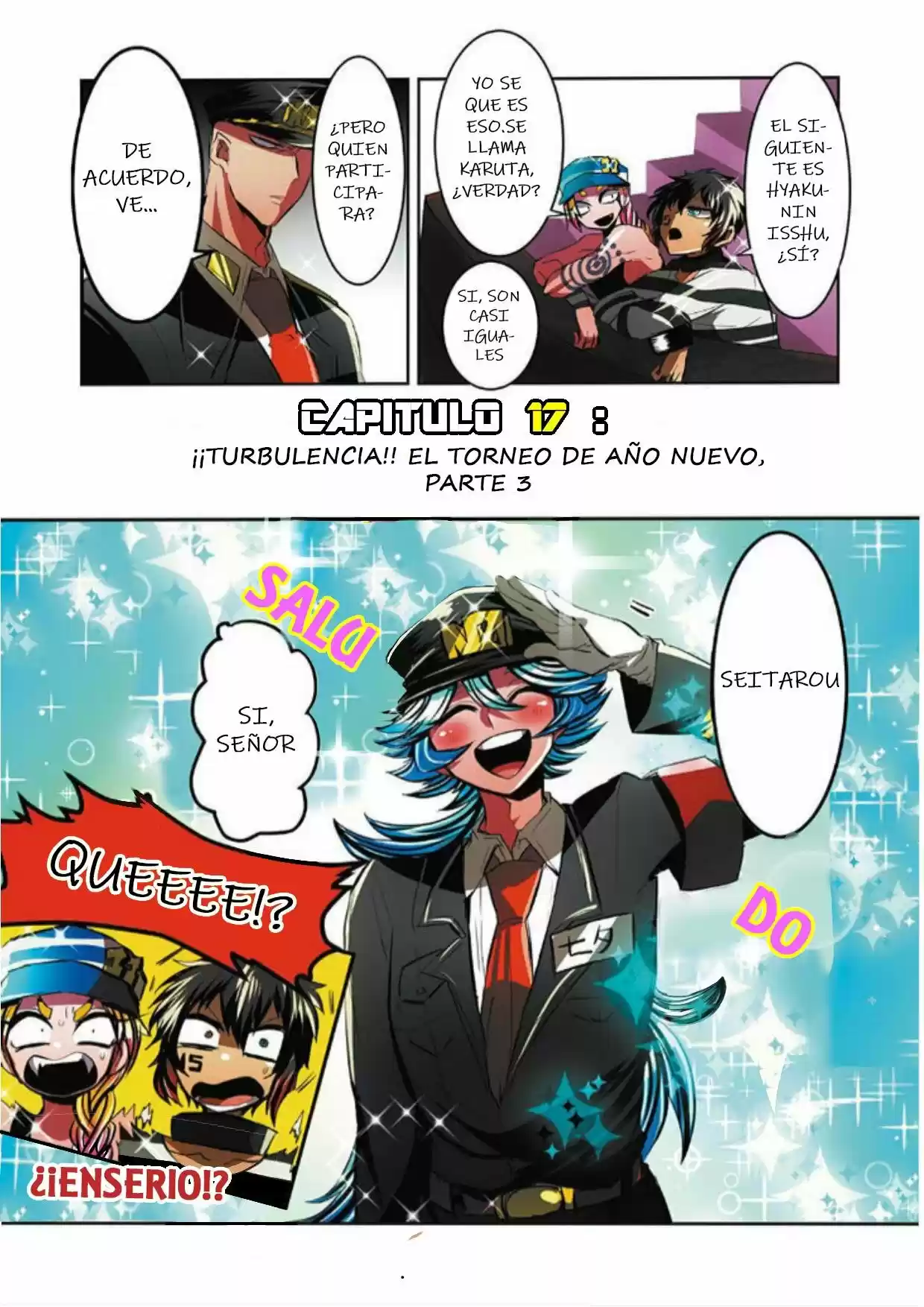 Nanbaka capítulo 17, página 1