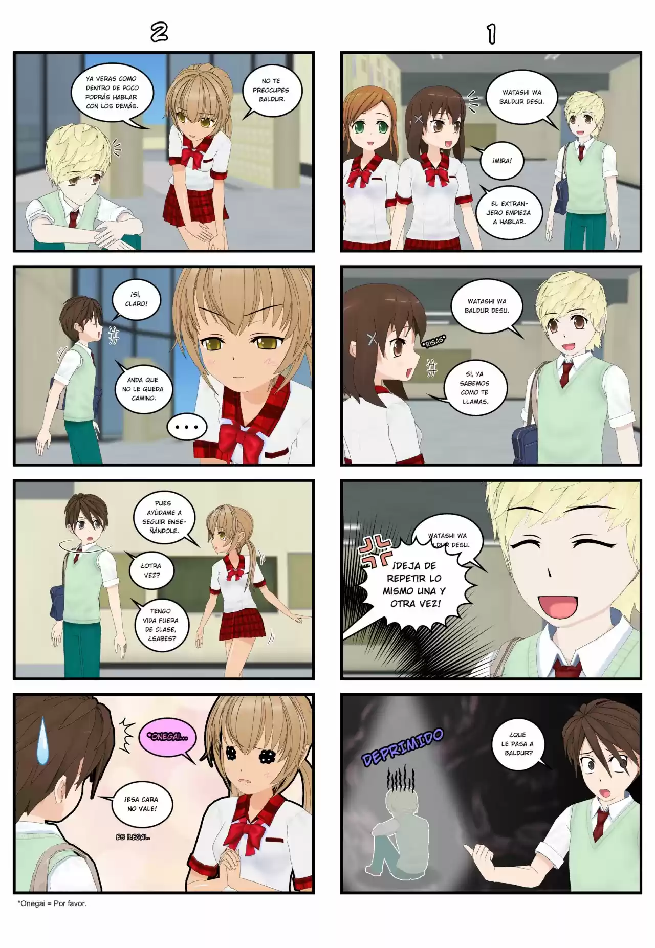 Nihongo Gakusei capítulo 2, página 3
