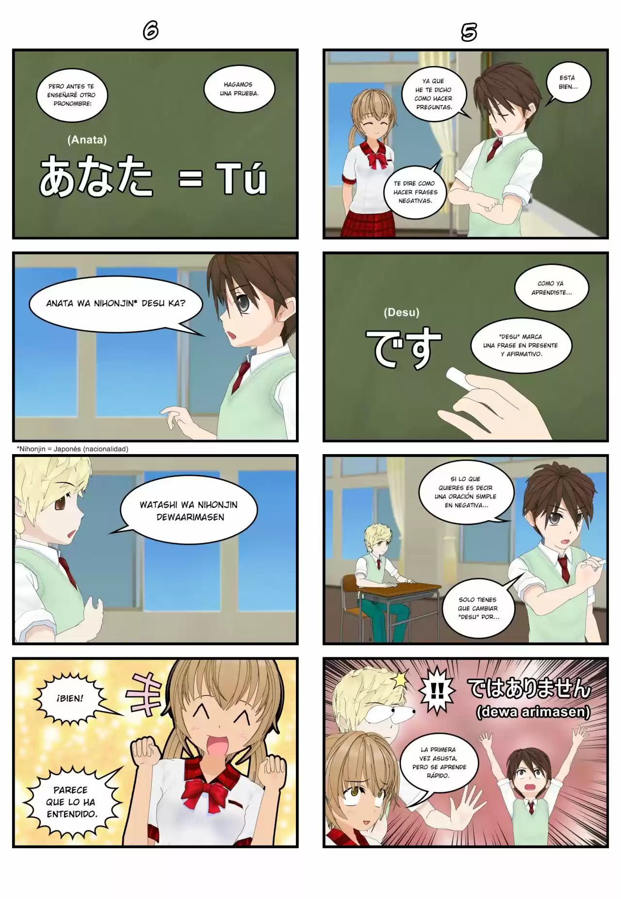Nihongo Gakusei capítulo 2, página 5