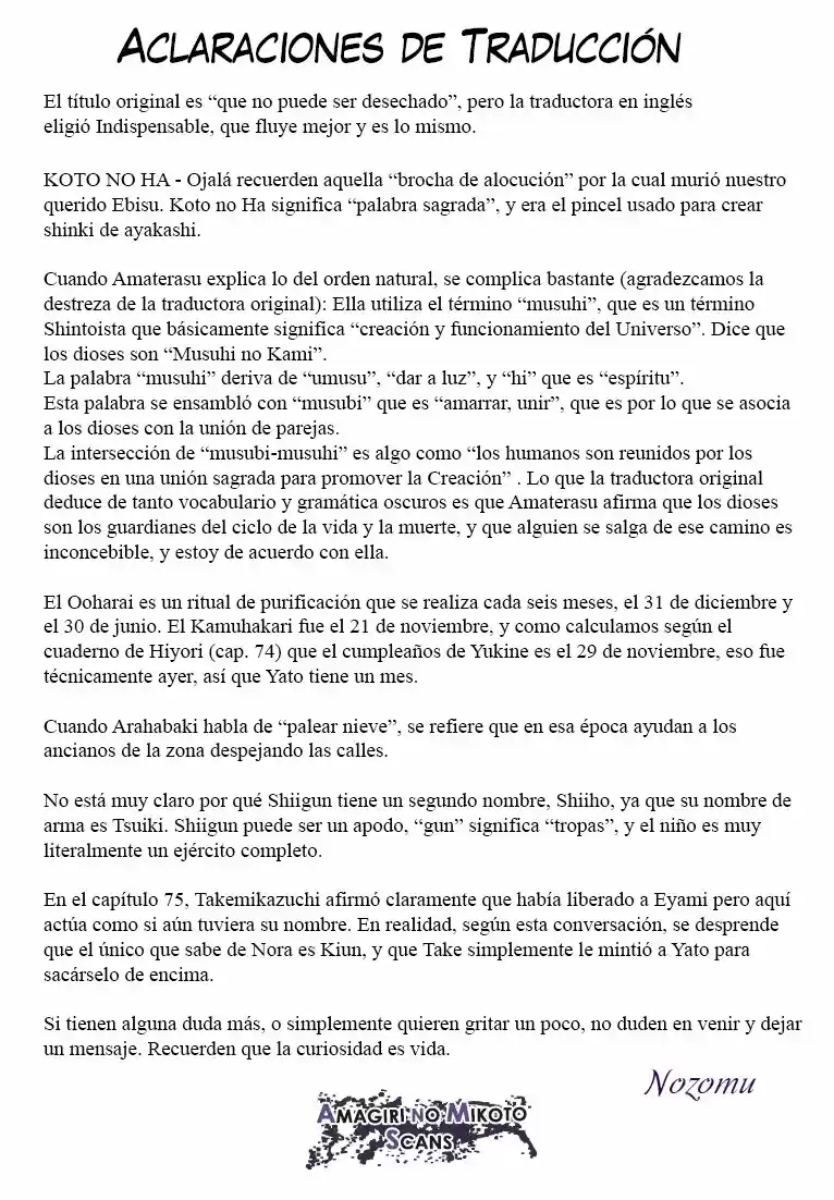 Noragami capítulo 76, página 43