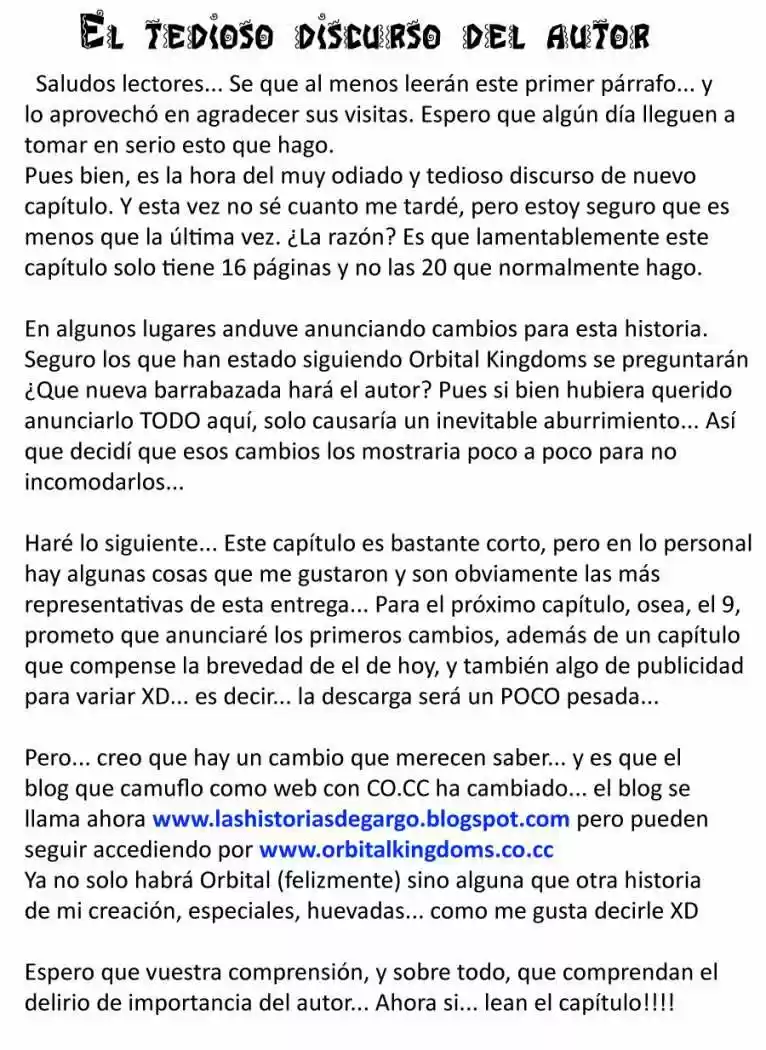 Orbital Kingdoms capítulo 8, página 1